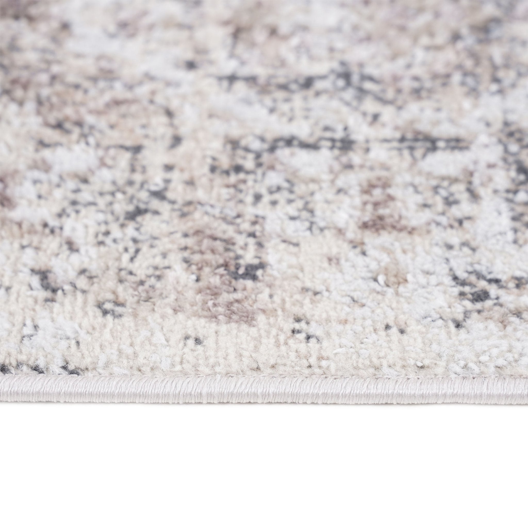 Payas Cream Anthracite Rug Size 2'2'' x 8' - MidinMod