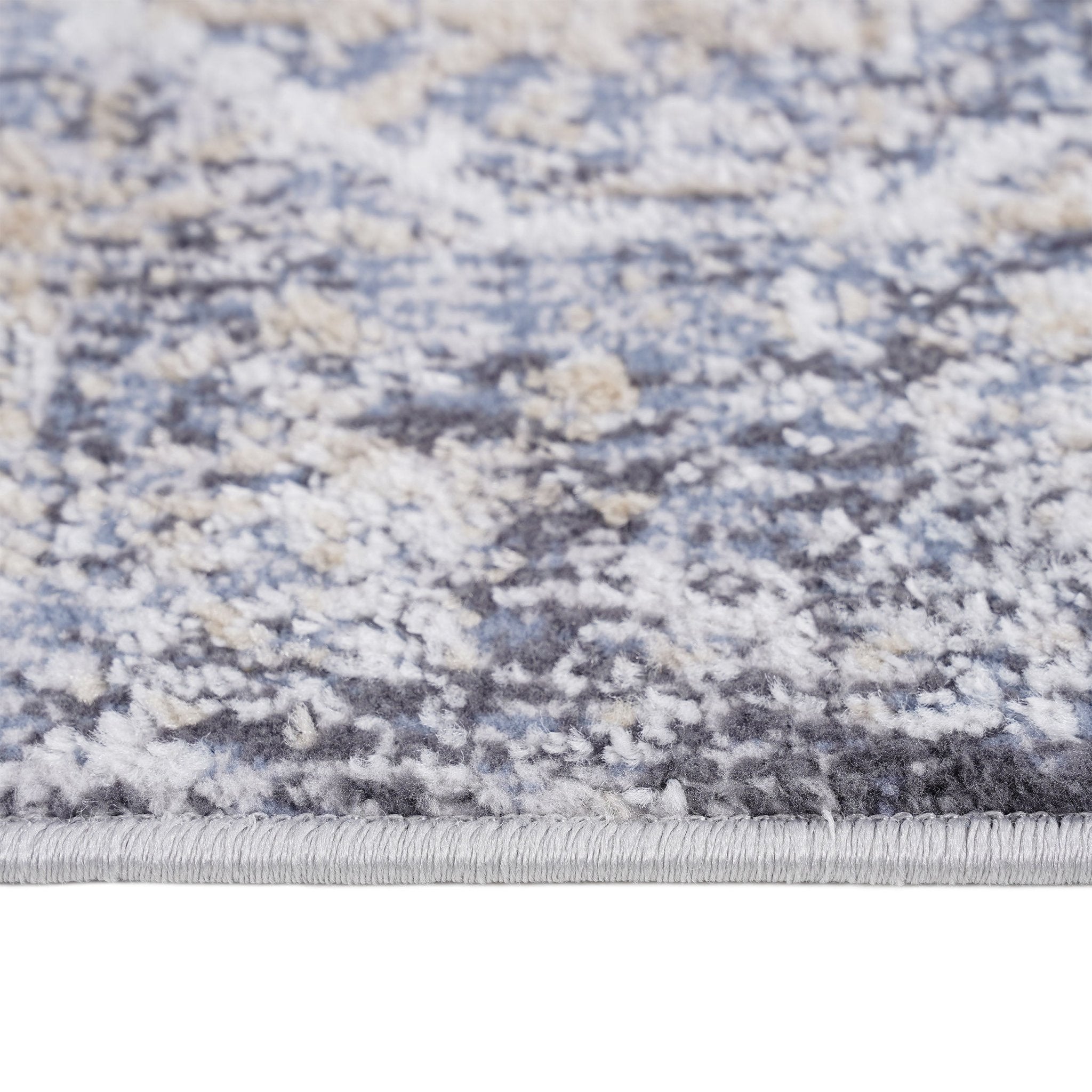 Payas Grey - Blue Runner Rug Size 2'2'' x 8' - MidinMod