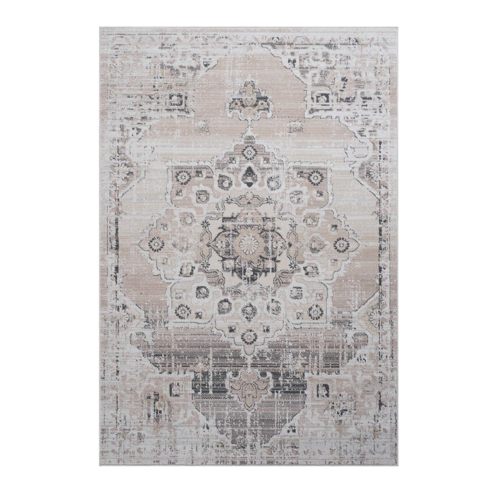 Payas Cream Beige Rug Size 6'7'' x 9' - MidinMod