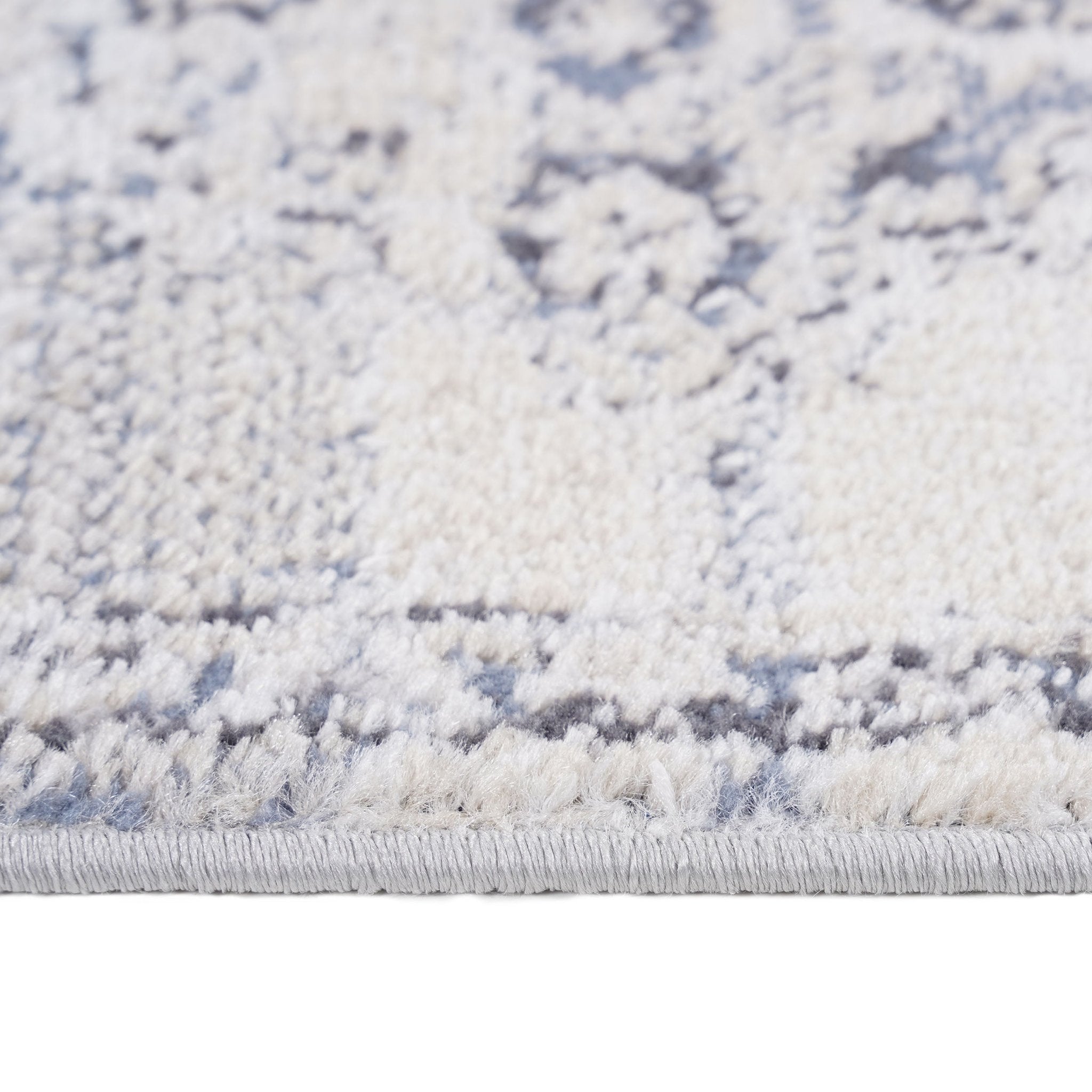 Payas Cream-Blue Runner Rug Size 2'2'' x 8' - MidinMod