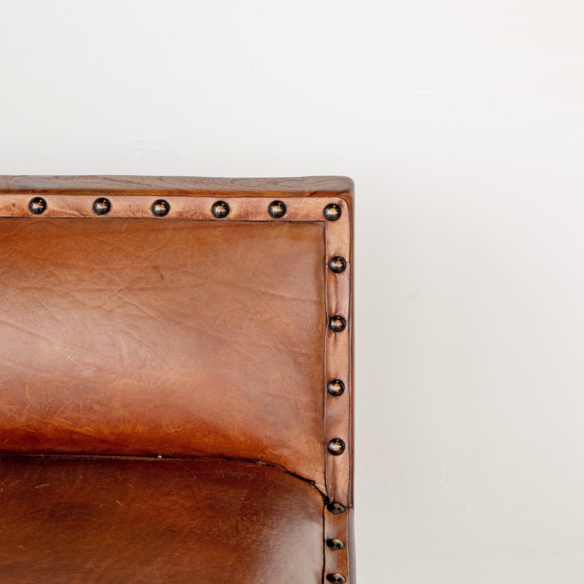 Ataya Genuine Leather Counter Stool (Tan) - MidinMod