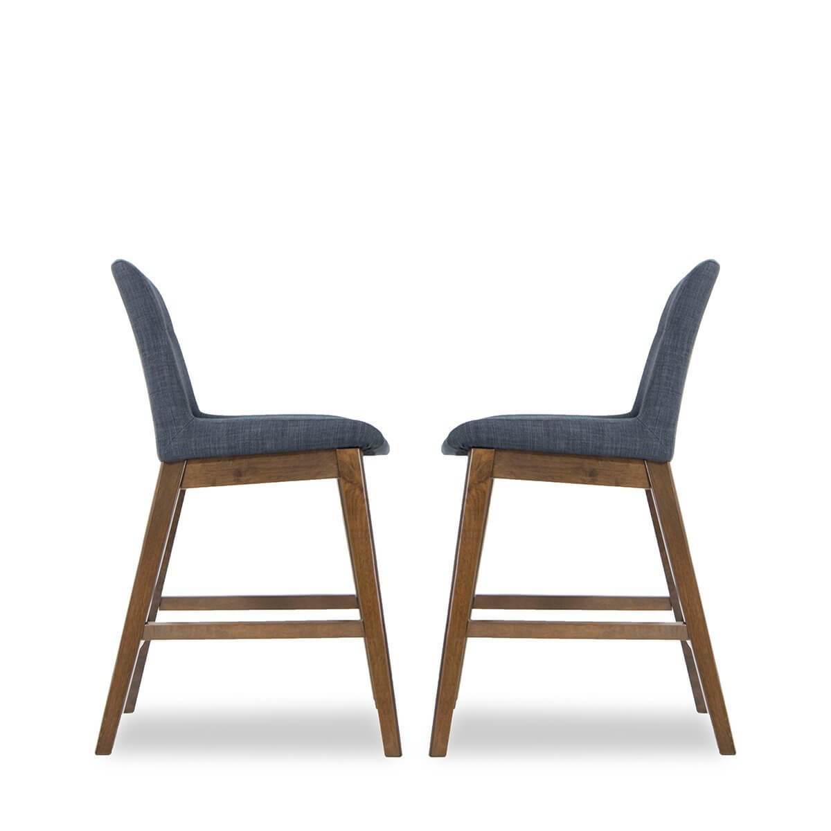 Danilo Dark Gray Counter Stool Set of 2 - MidinMod
