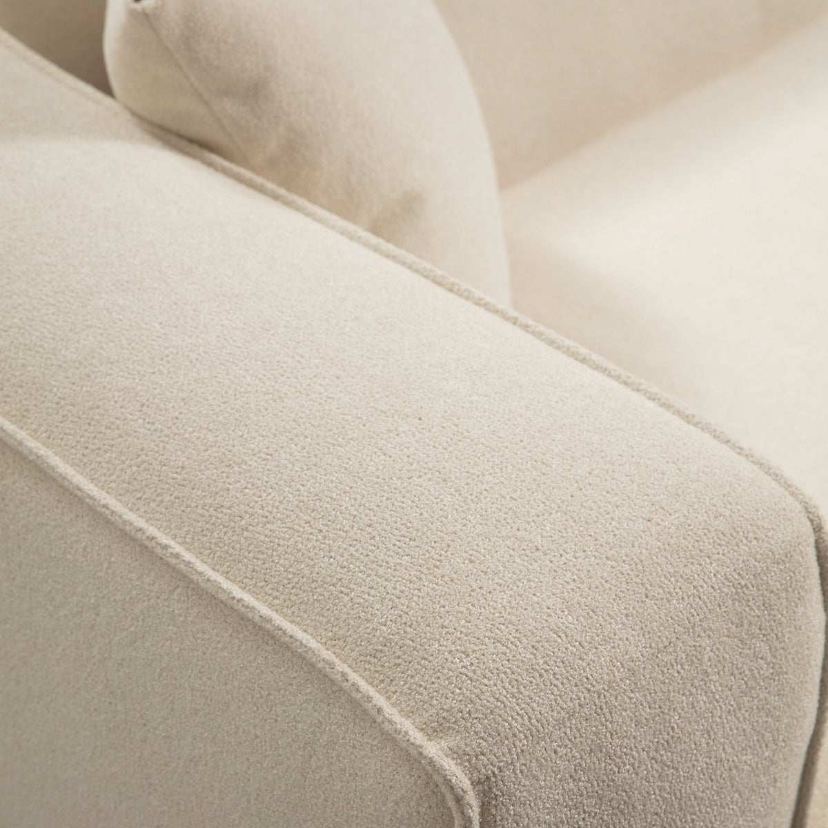 Barcelona Modern Cream Boucle Sofa - MidinMod