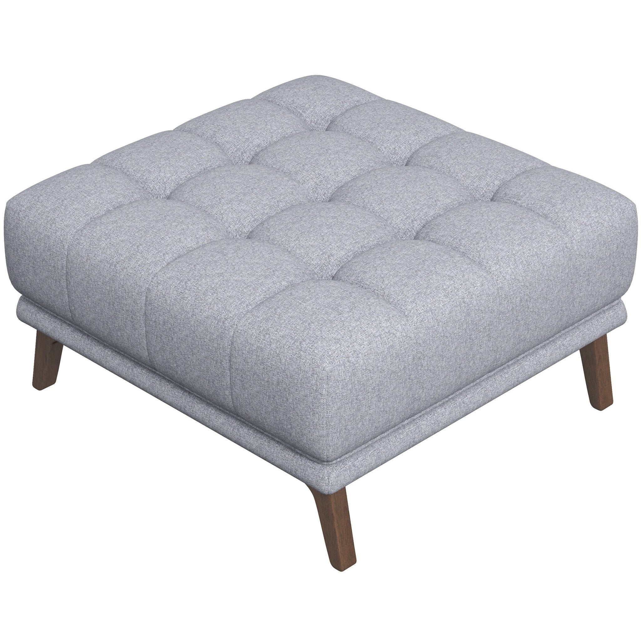 Kano Light Gray Ottoman - MidinMod