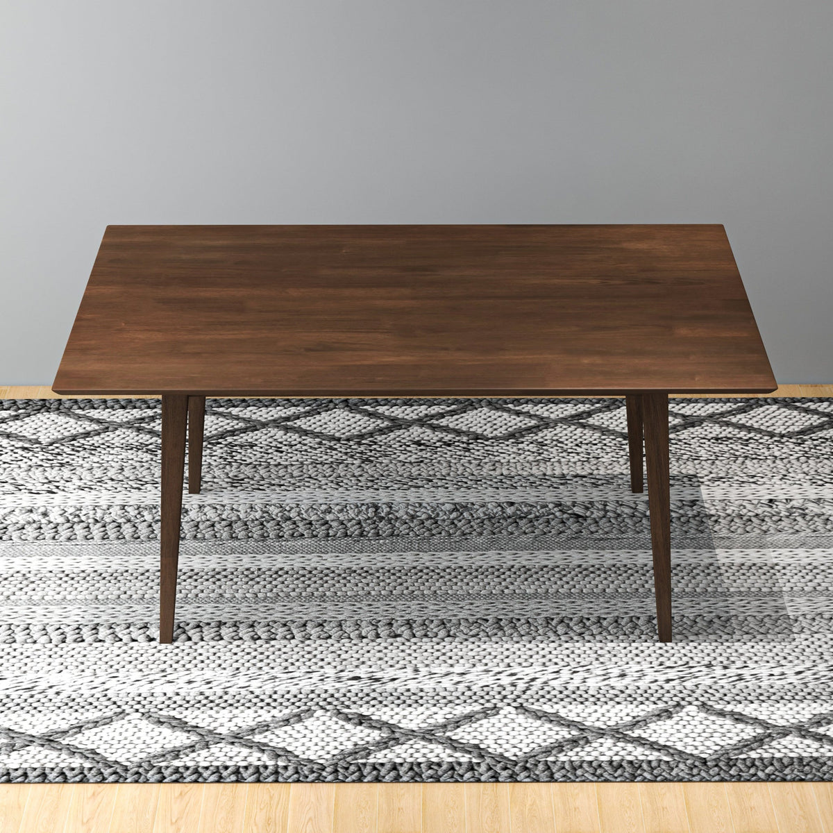 Adira Solid Wood Walnut Large Dining Table - MidinMod