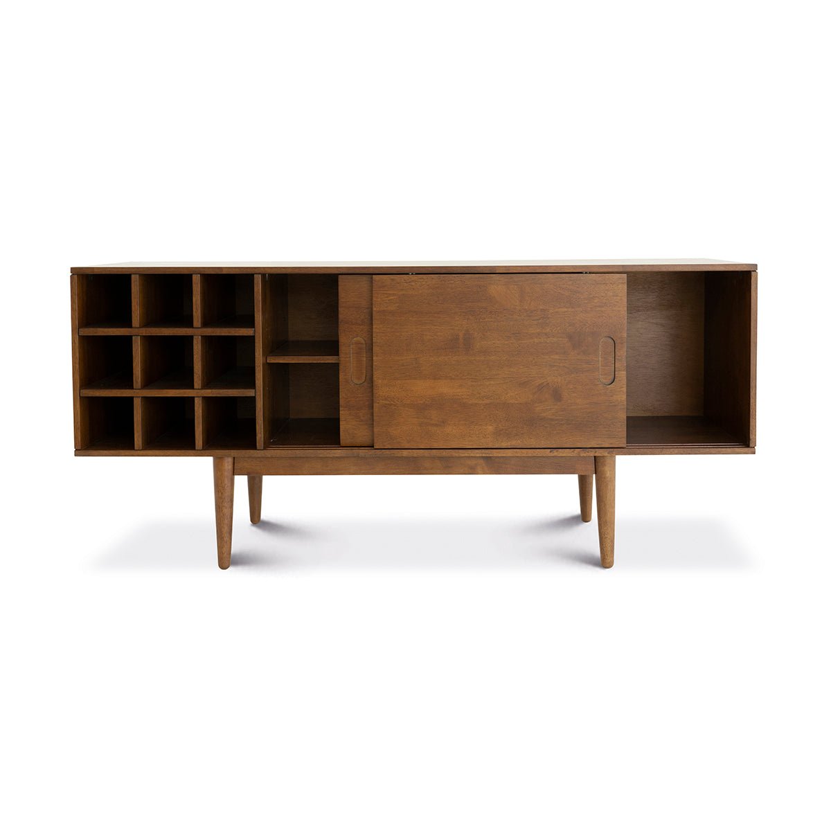 Robins Credenza Walnut TV Stand - MidinMod Houston Tx Mid Century Furniture Store - TV Stands 1