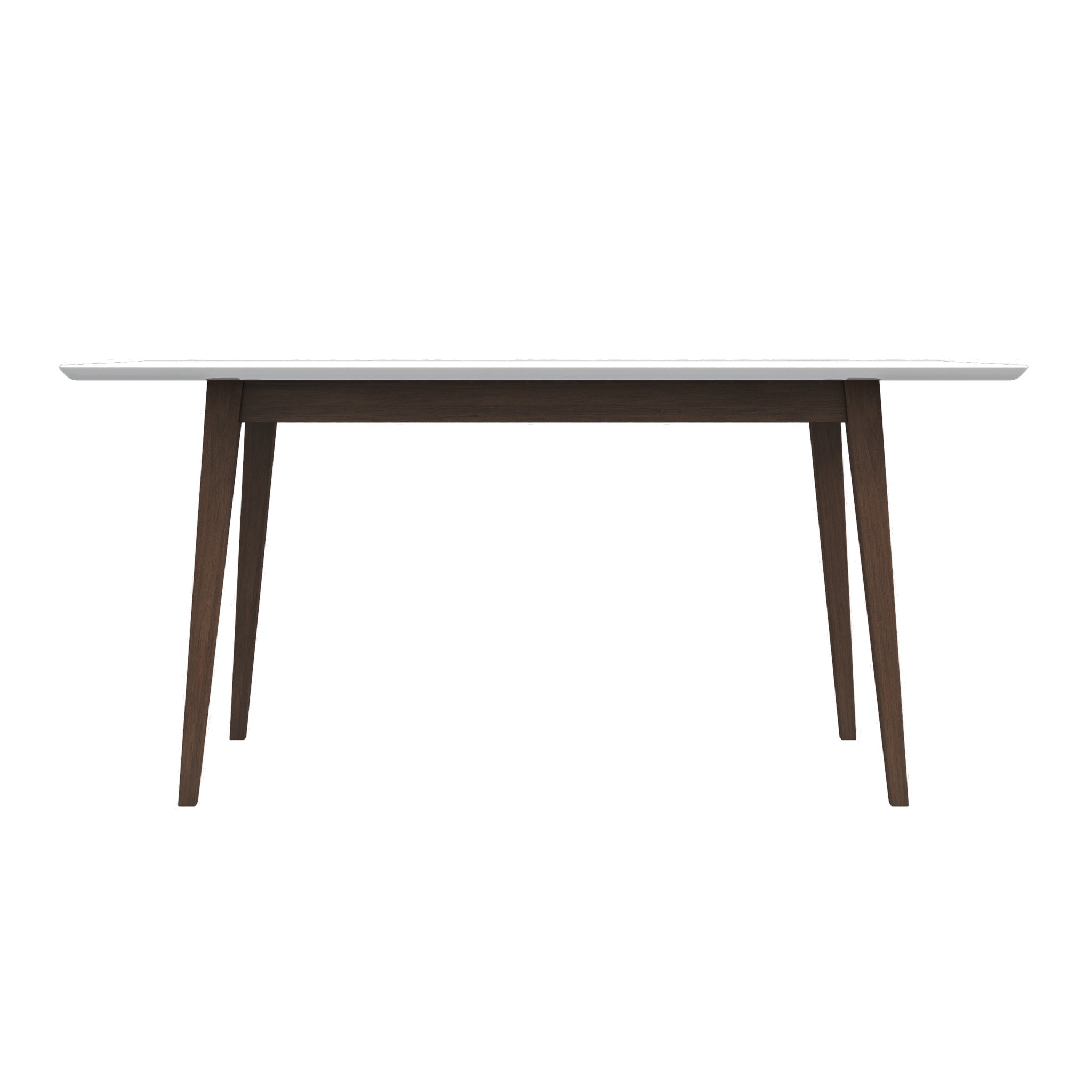 Adira White Top Walnut Large Dining Table - MidinMod