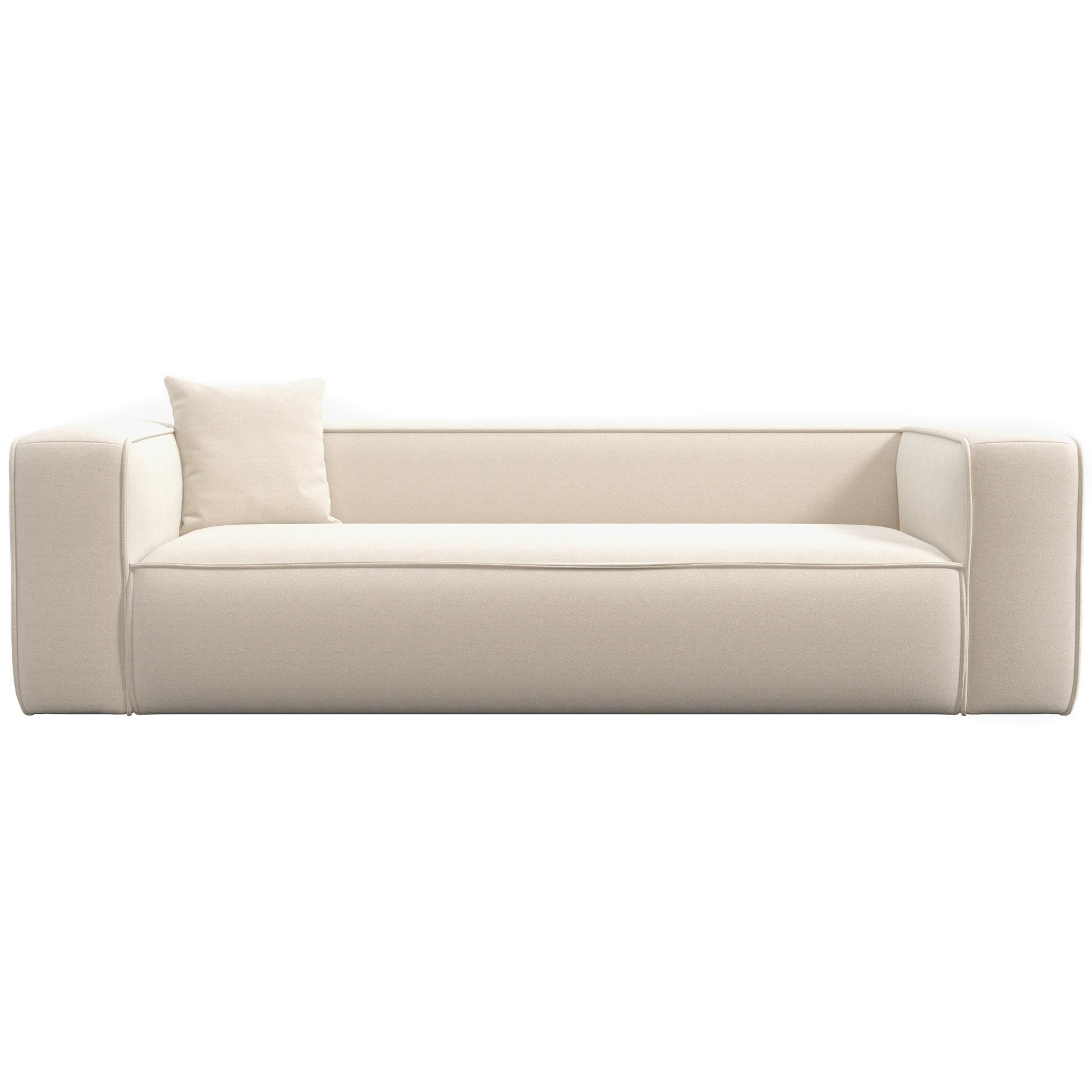 Barcelona Modern Cream Boucle Sofa - MidinMod