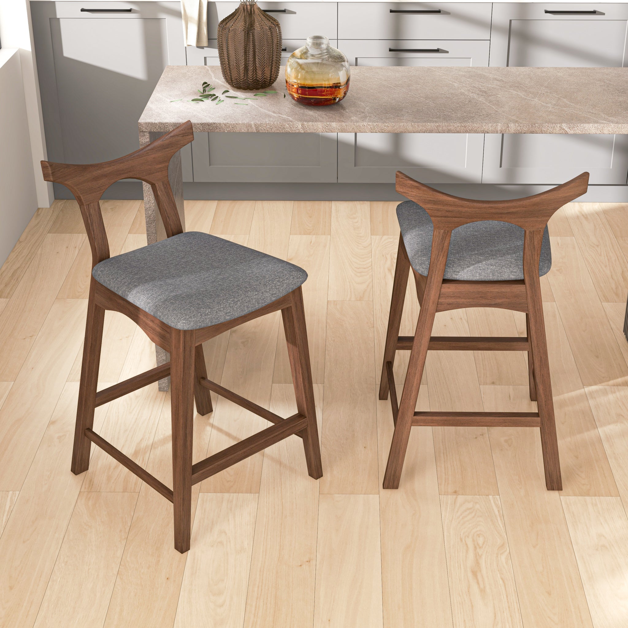 Dora Dark Gray 29" Bar Stool | MidinMod | Houston TX | Best Furniture stores in Houston