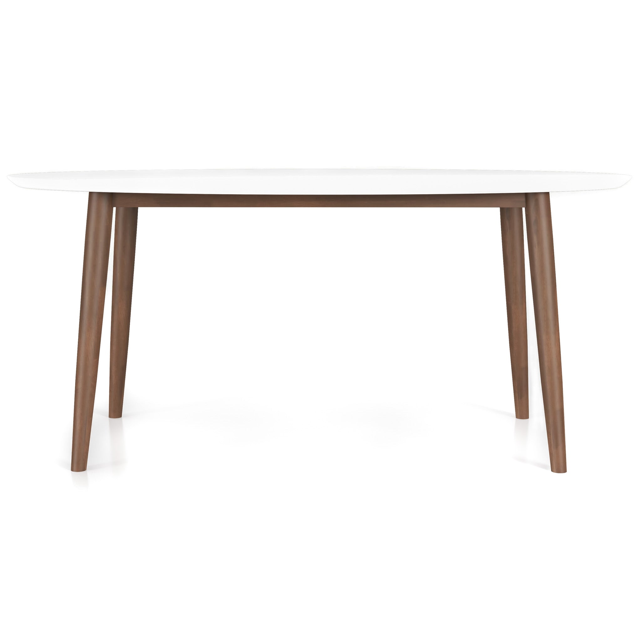 Rixos Oval Dining Table White Top - MidinMod