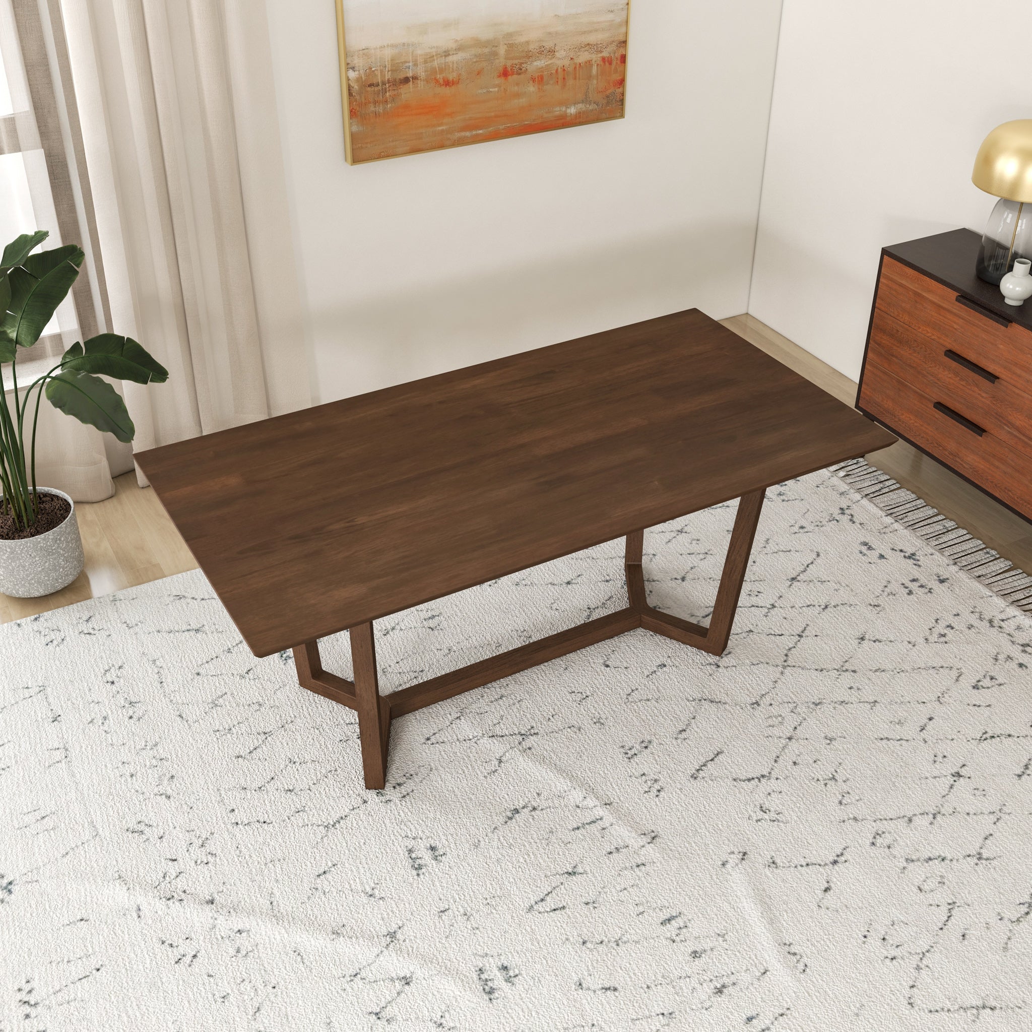 Rolda Walnut Dining Table - MidinMod