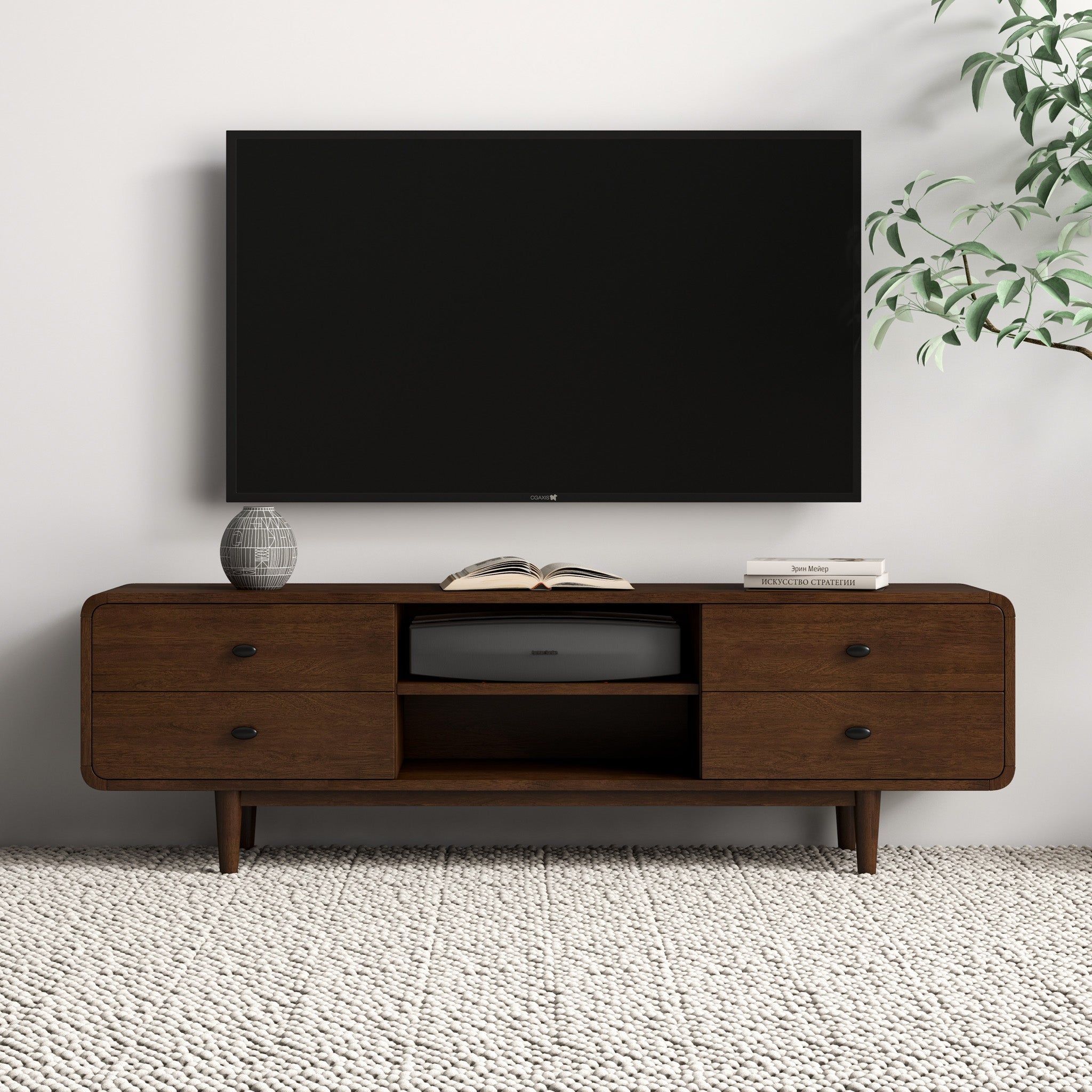 Stein Mid Century Modern Style TV Stand TV's up to 65" | MidinMod |TX | Best Furniture stores in Houston