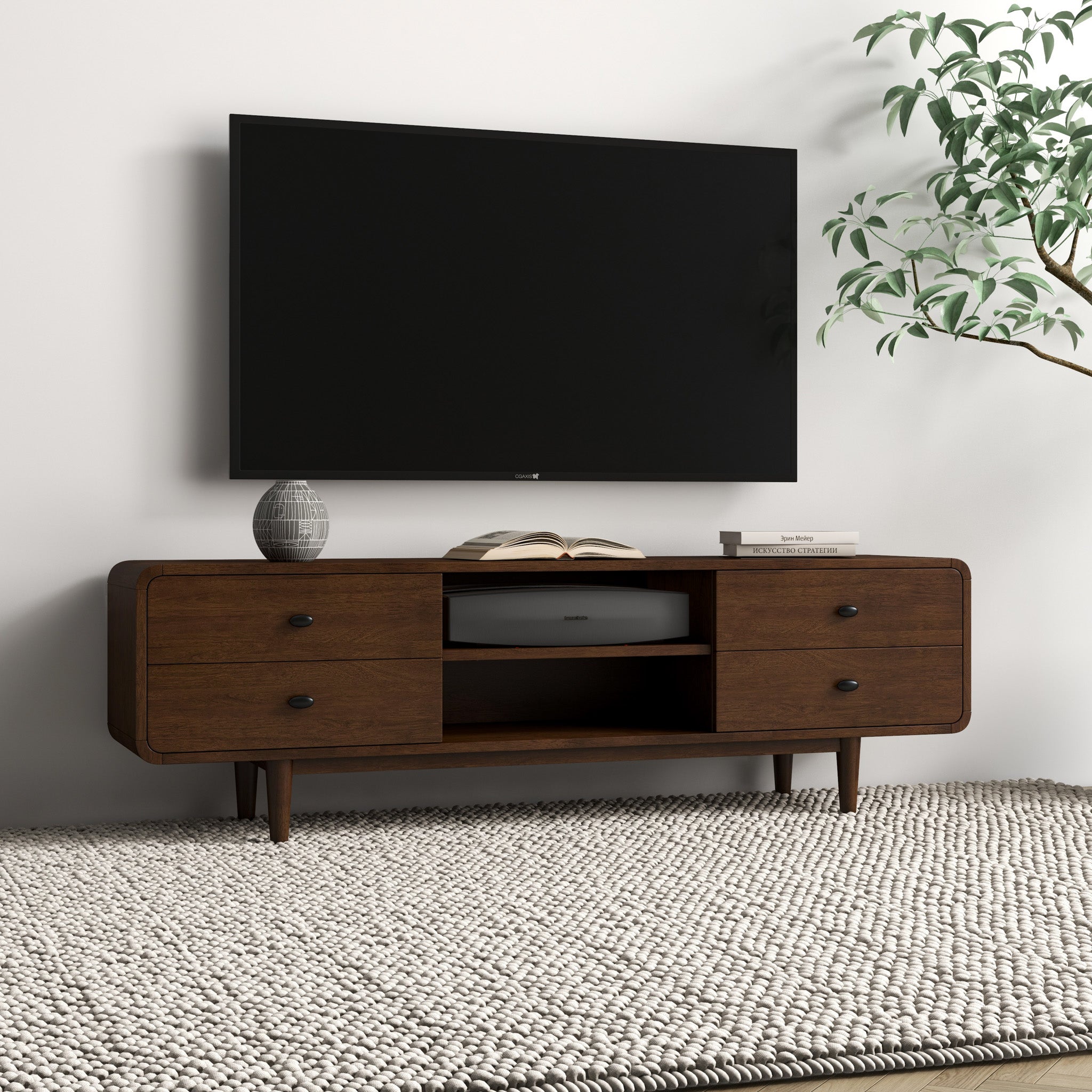 Stein Mid Century Modern Style TV Stand TV's up to 65" | MidinMod |TX | Best Furniture stores in Houston
