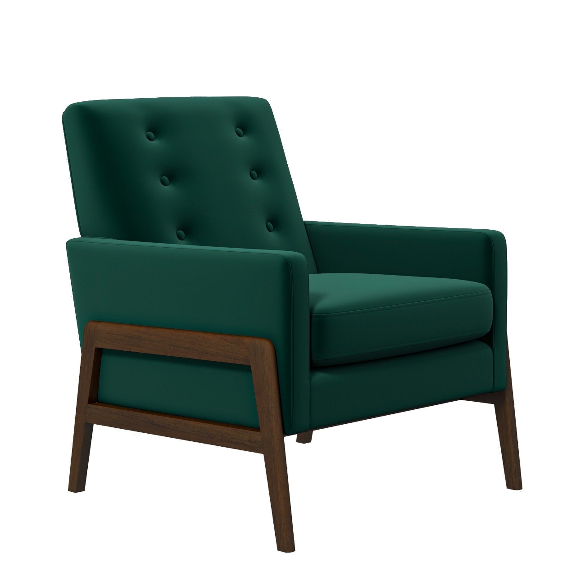 Stella Emerald Green Velvet Lounge Chair - MidinMod