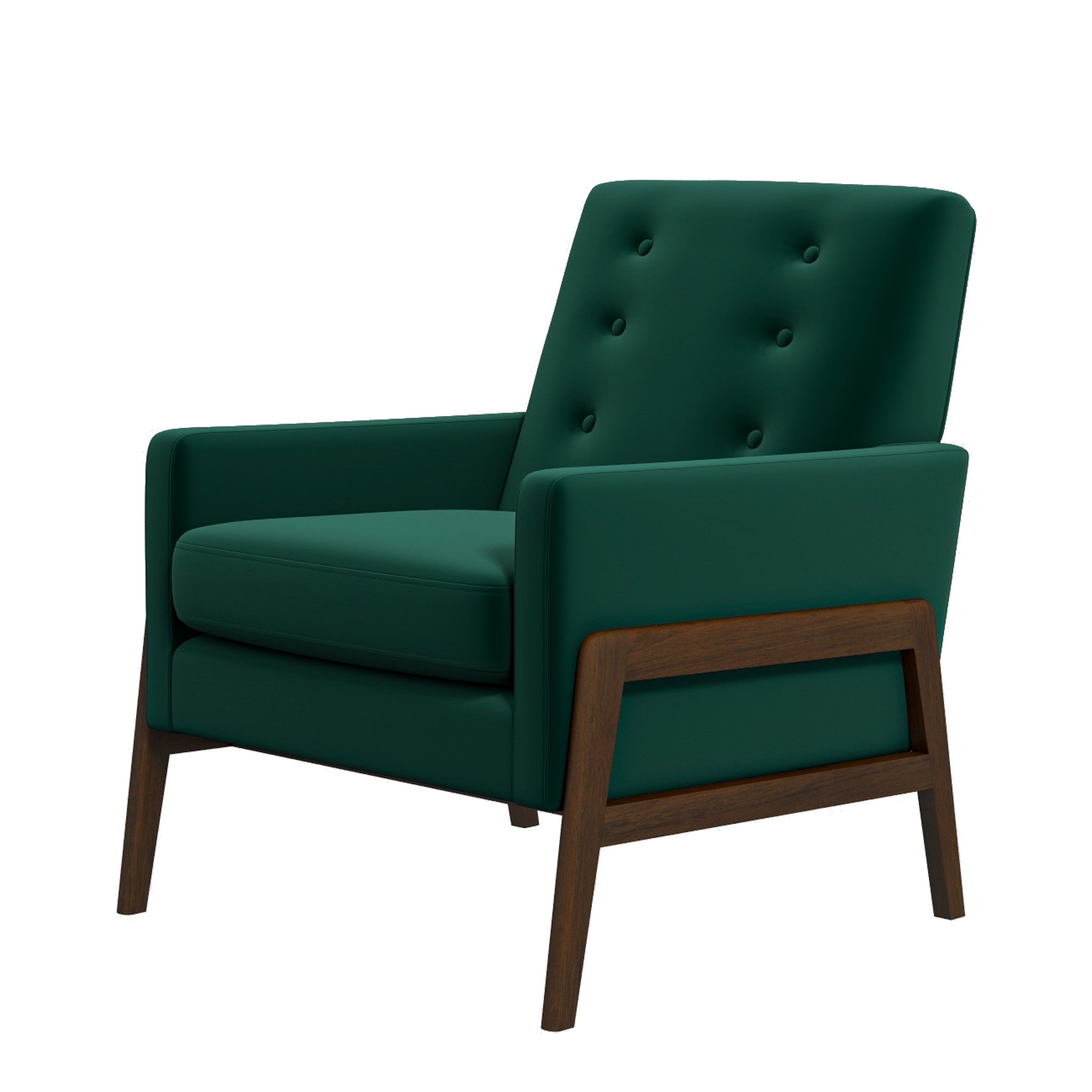 Stella Emerald Green Velvet Lounge Chair - MidinMod