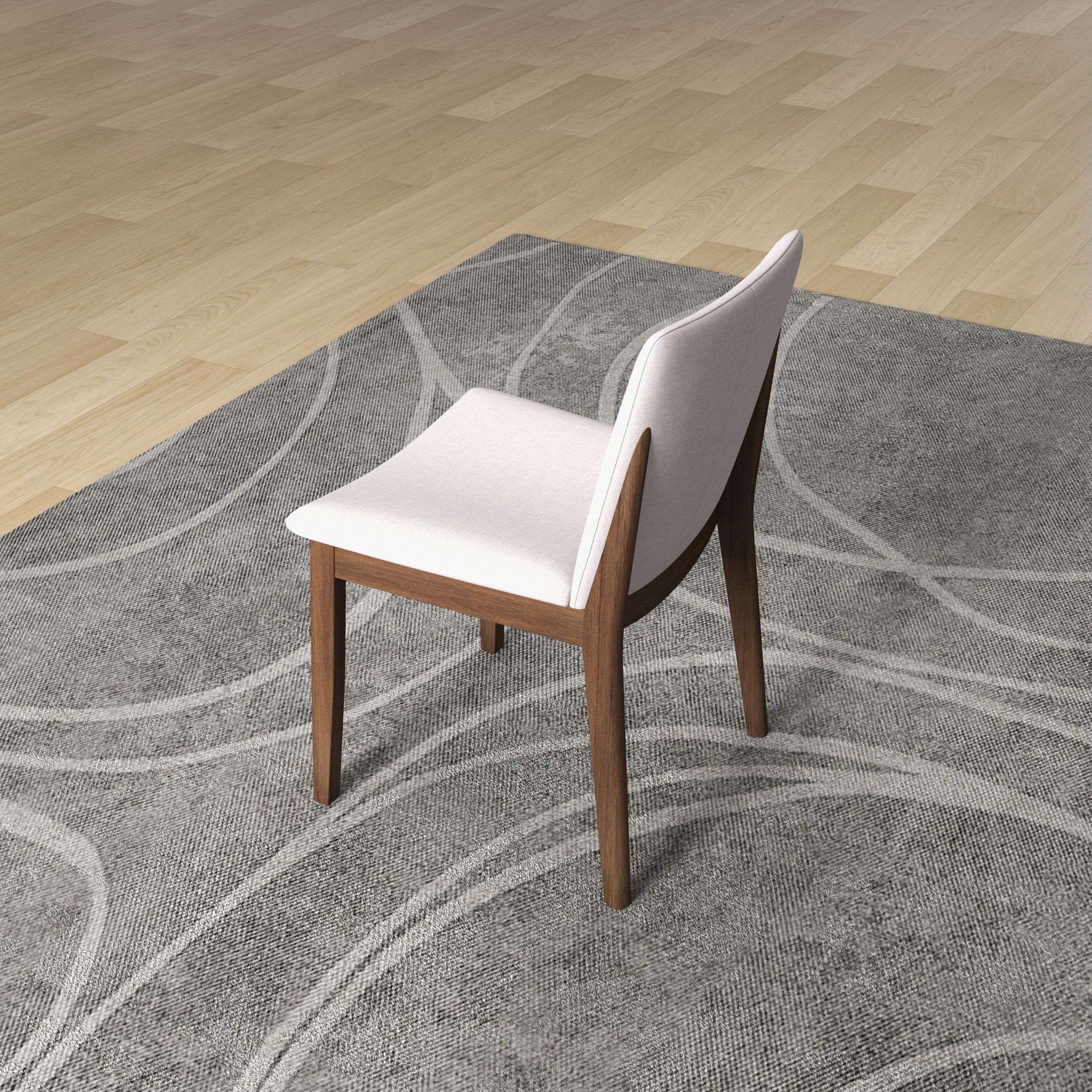 Virginia Dining Chair Beige Linen Set of 2 - MidinMod