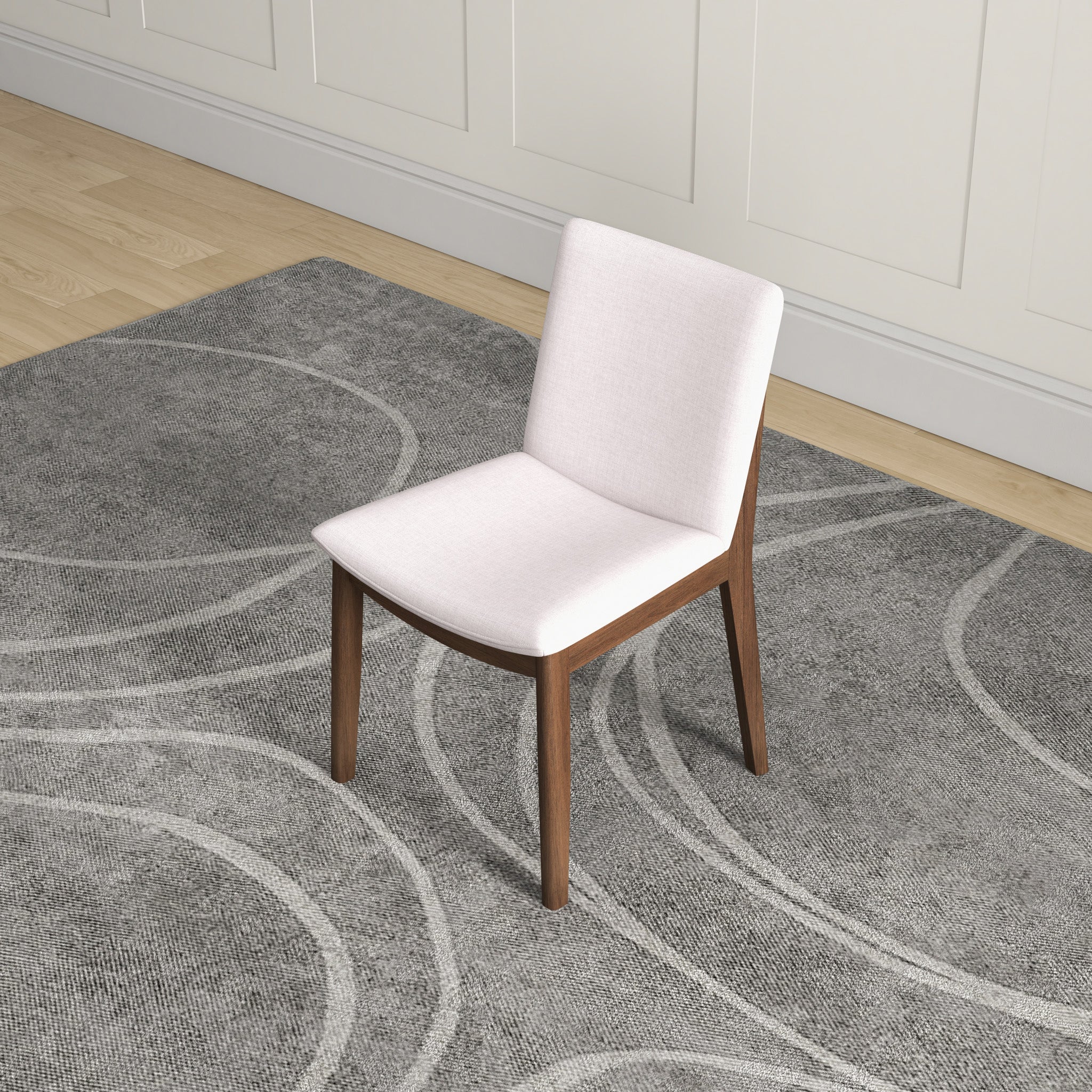 Virginia Dining Chair Beige Linen Set of 2 - MidinMod