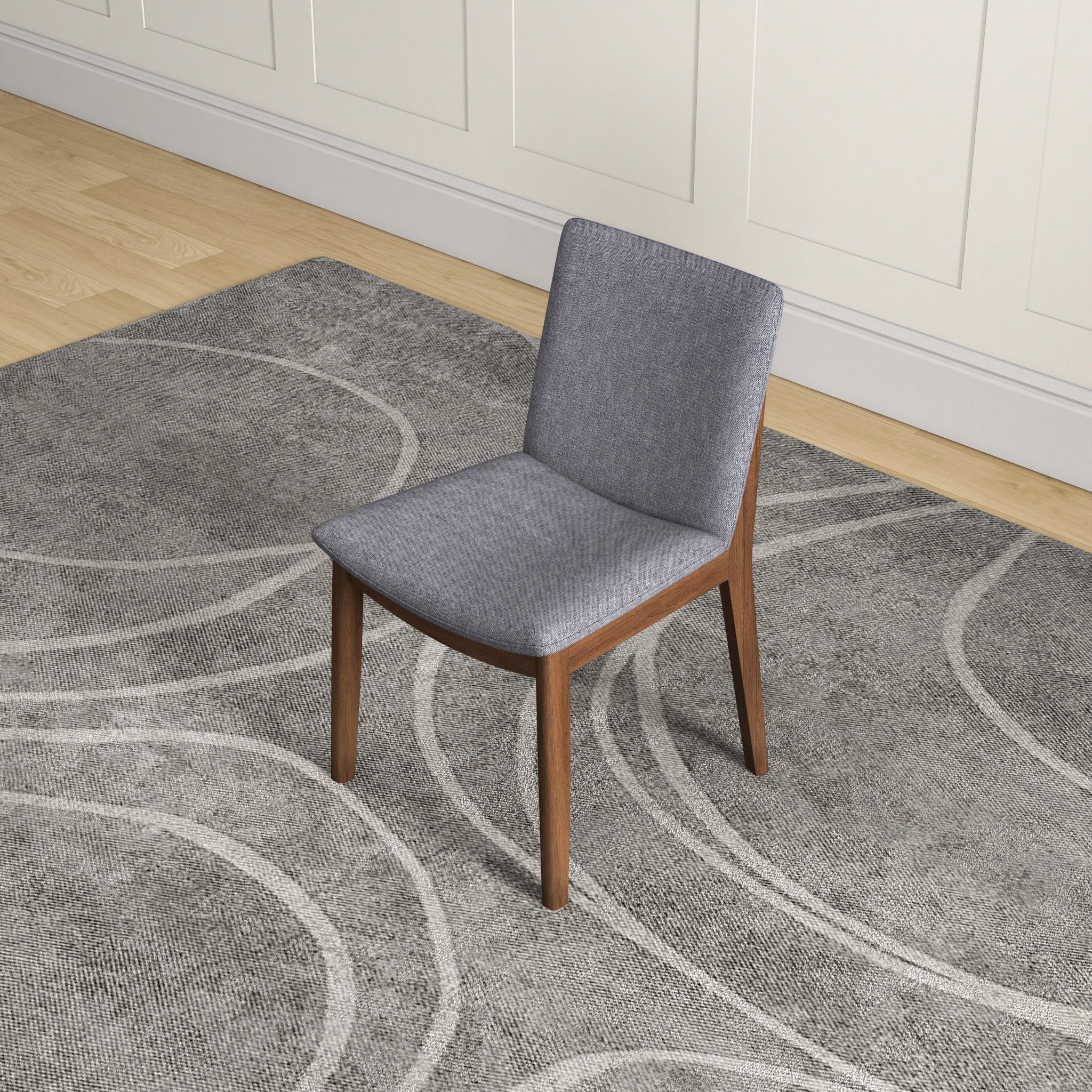 Virginia Dining Chair Light Grey Set of 2 - MidinMod