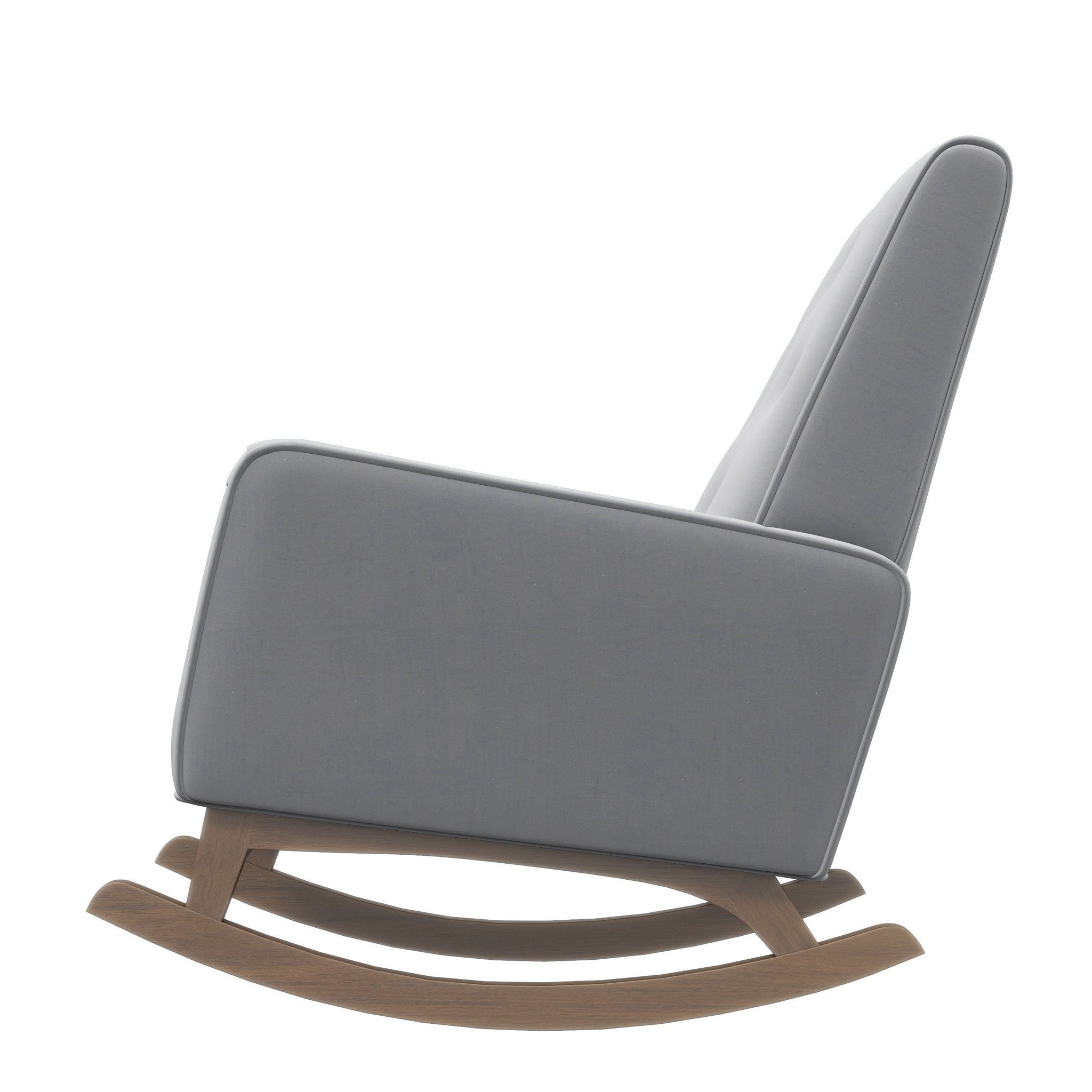 Windsor Grey Microfiber Rocking Chair - MidinMod