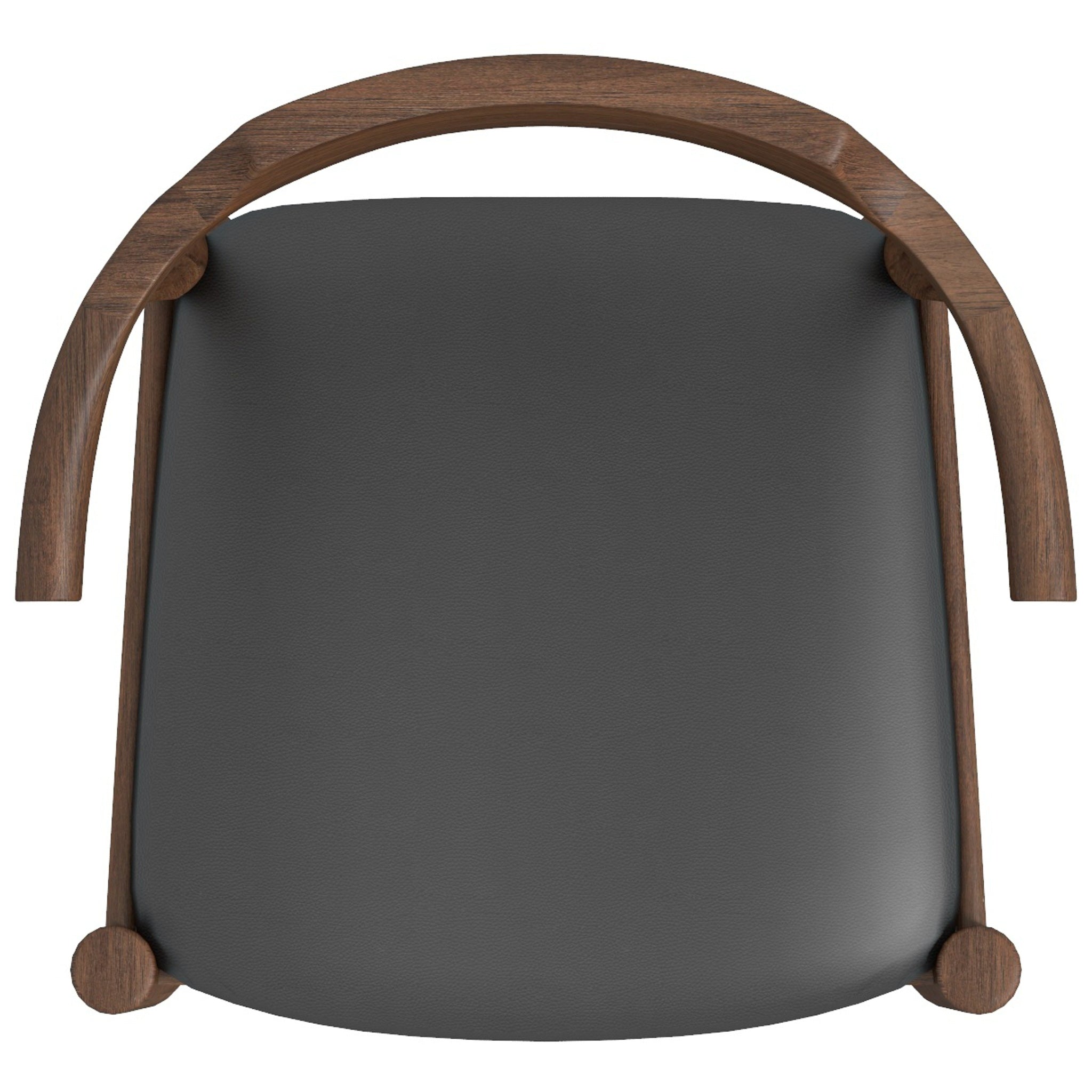Zola Dining Chair Black Leather Set of 2 - MidinMod