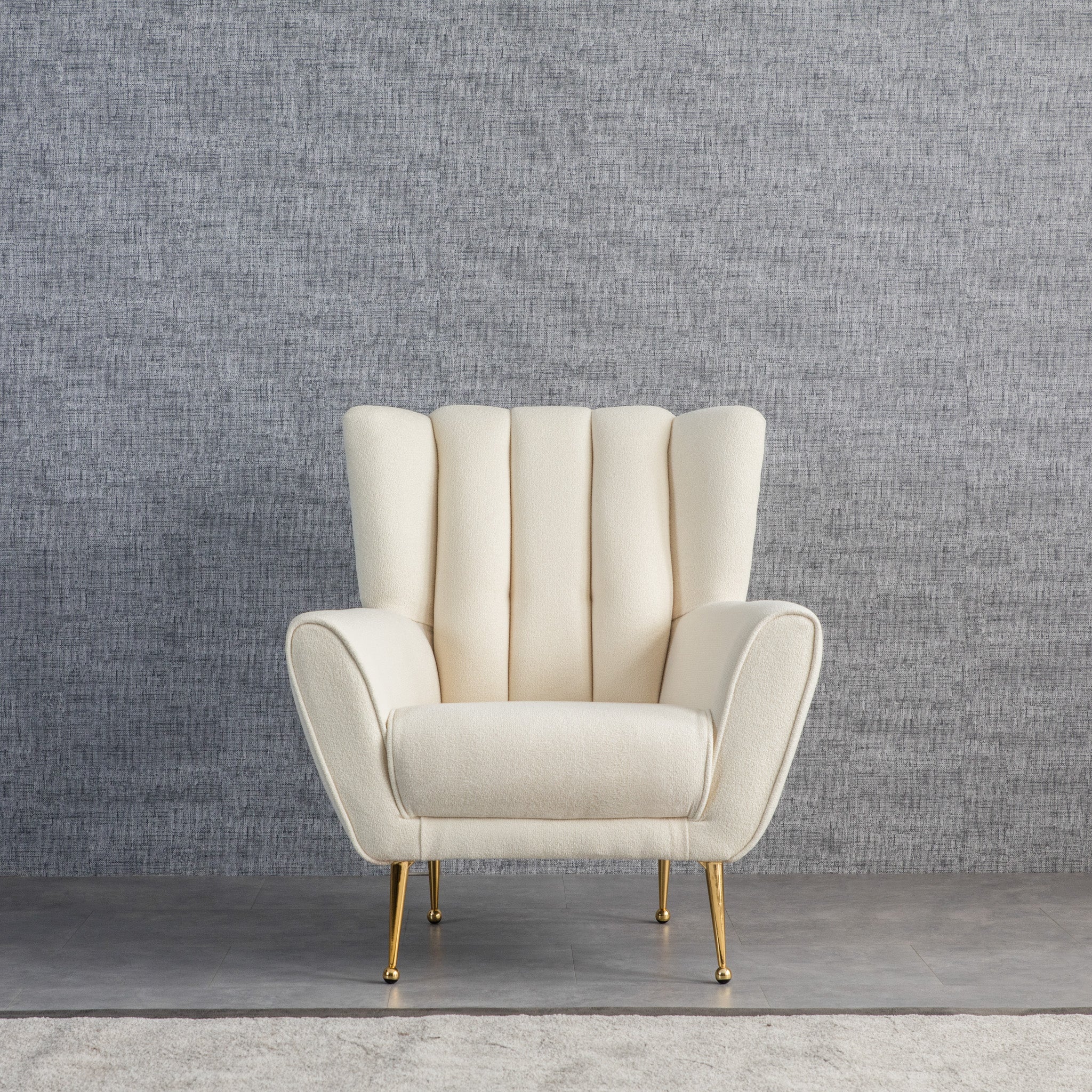 Amelia Chair Beige Boucle - MidinMod