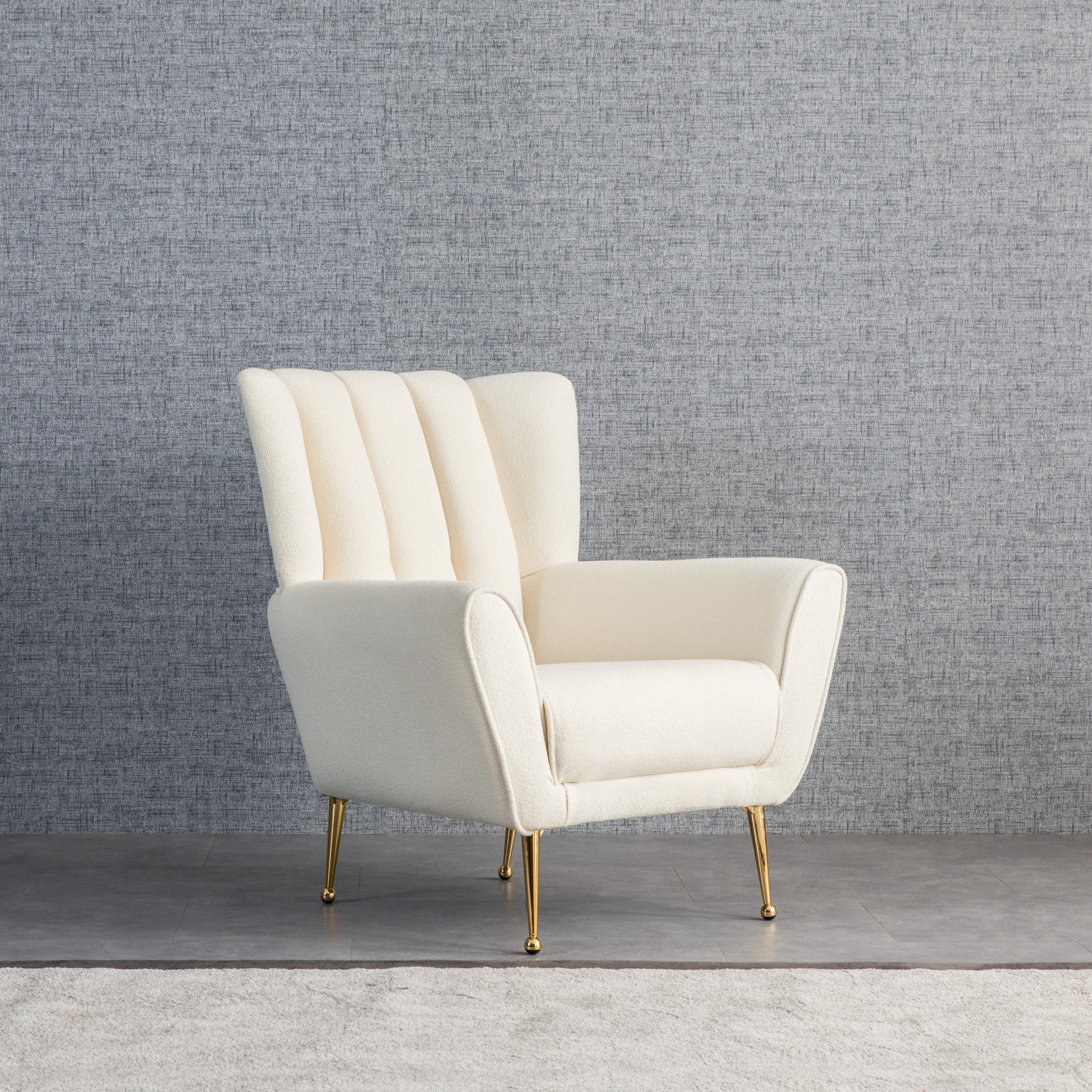 Amelia Chair Beige Boucle - MidinMod