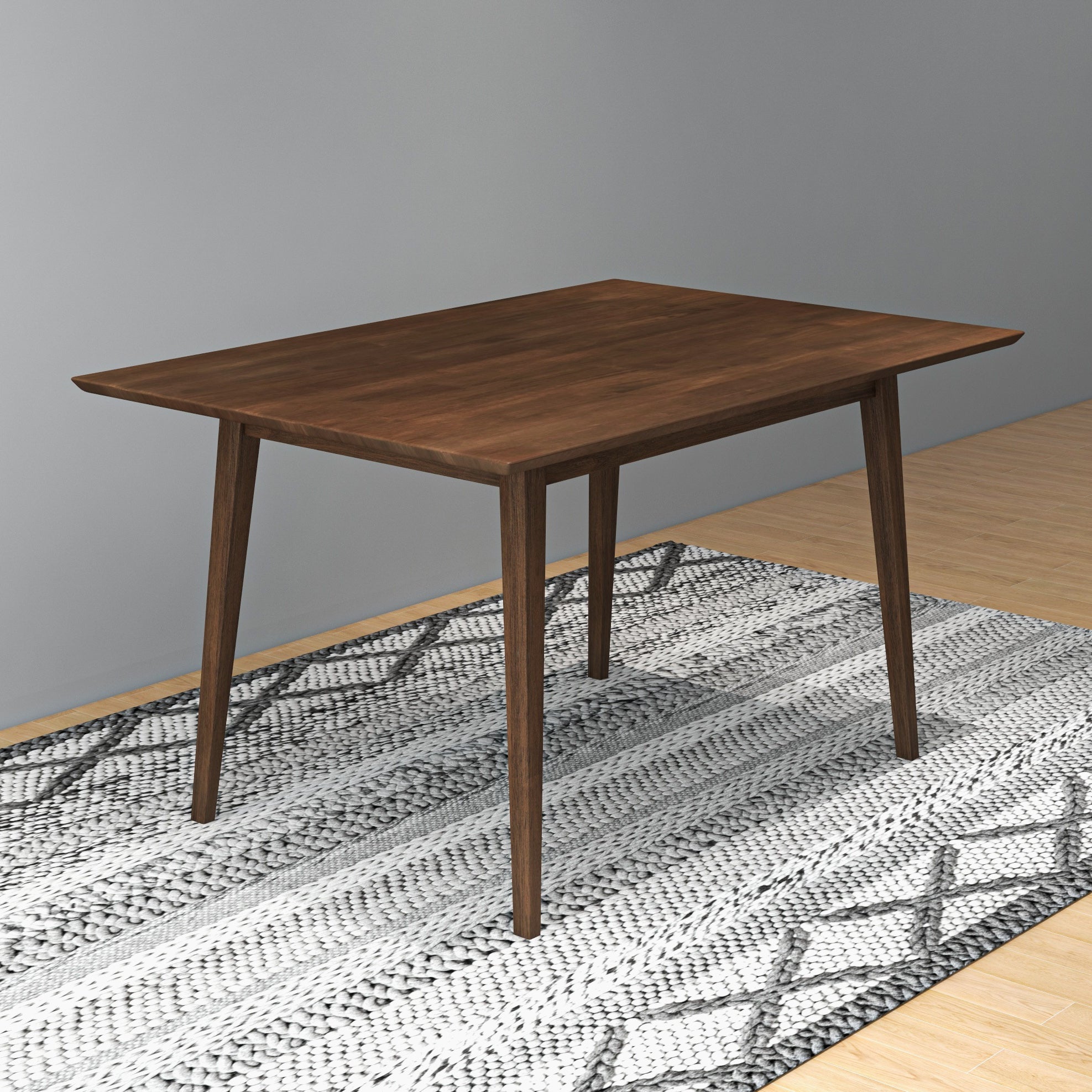Adira Solid Wood Walnut Small Dining Table - MidinMod