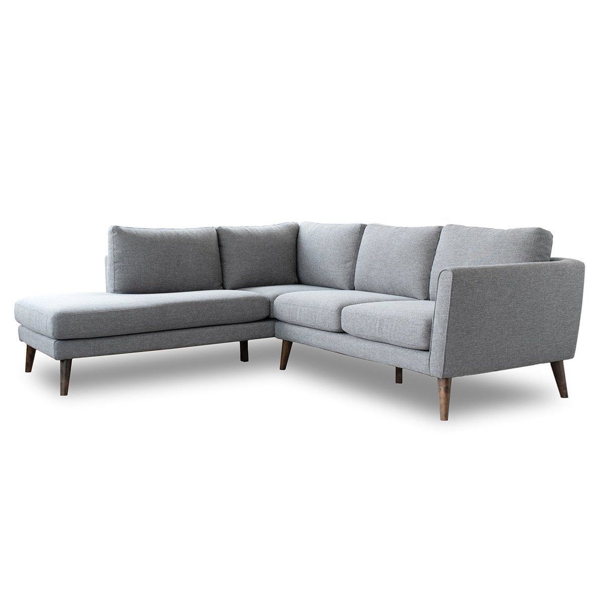 Bexley Grey Sectional Sofa Left Facing Chaise - MidinMod