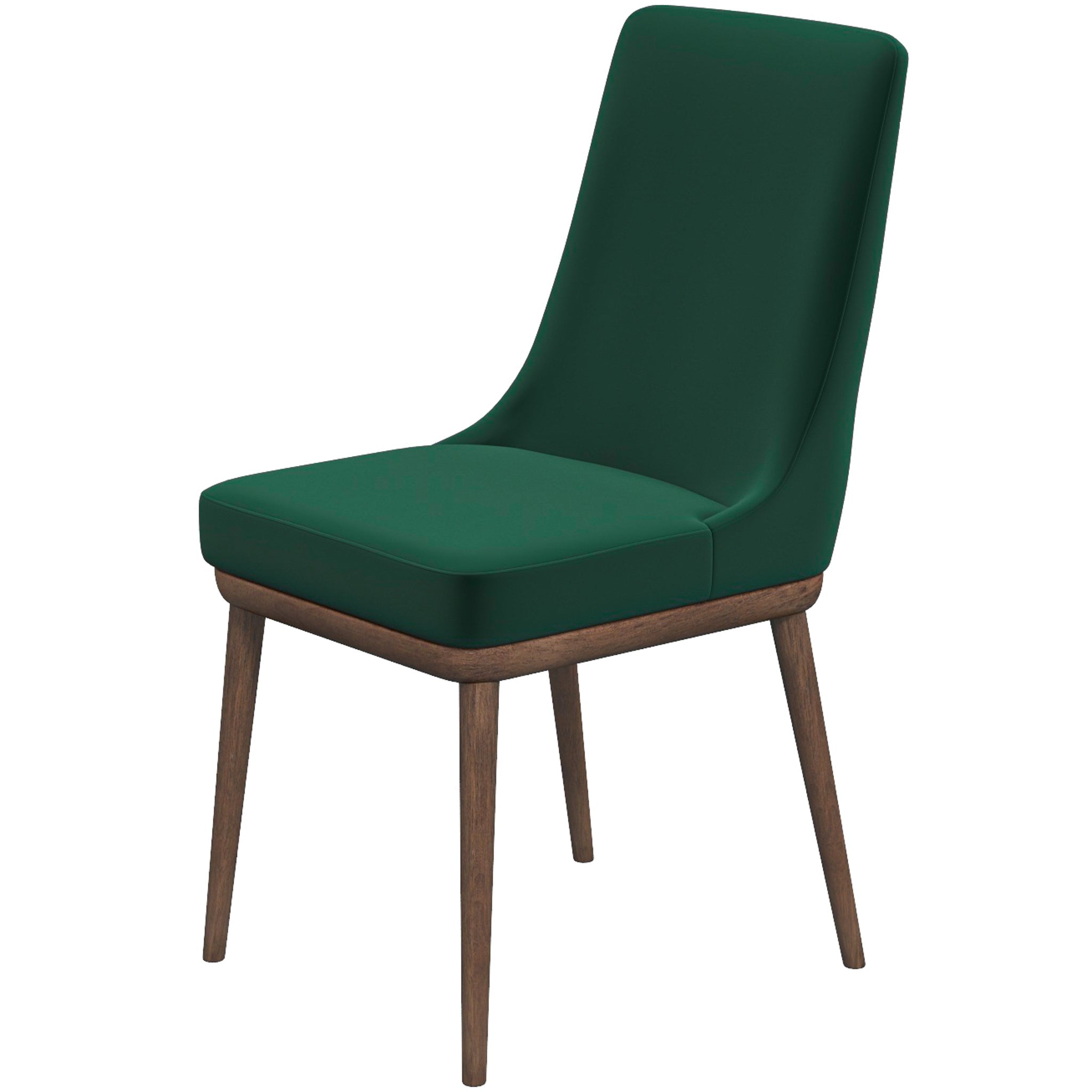Brighton Dining Chair Emerald Green Velvet Set of 2 - MidinMod