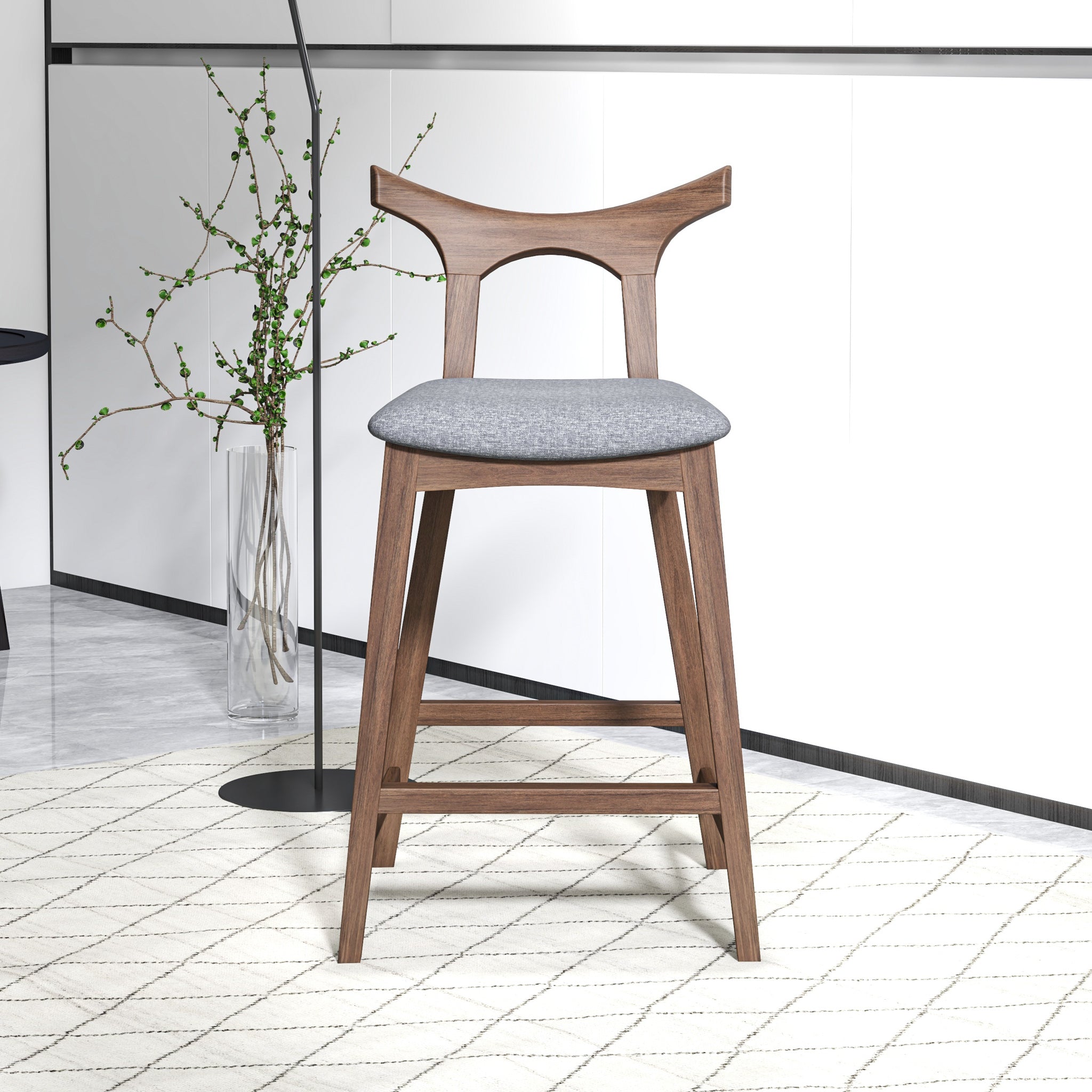 Dora Dark Gray 29" Bar Stool | MidinMod | Houston TX | Best Furniture stores in Houston