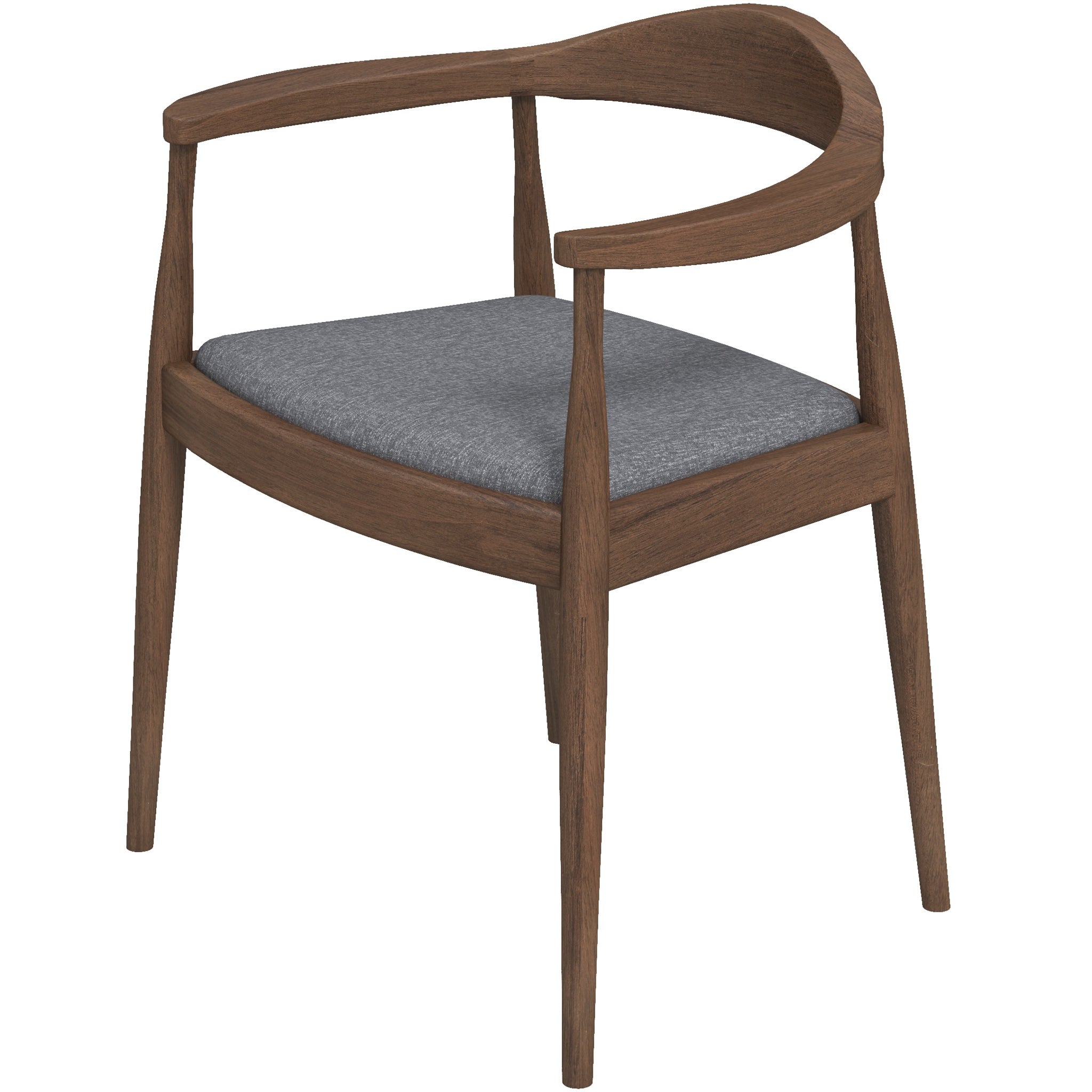 Freya Dining Chair Gray Fabric - MidinMod