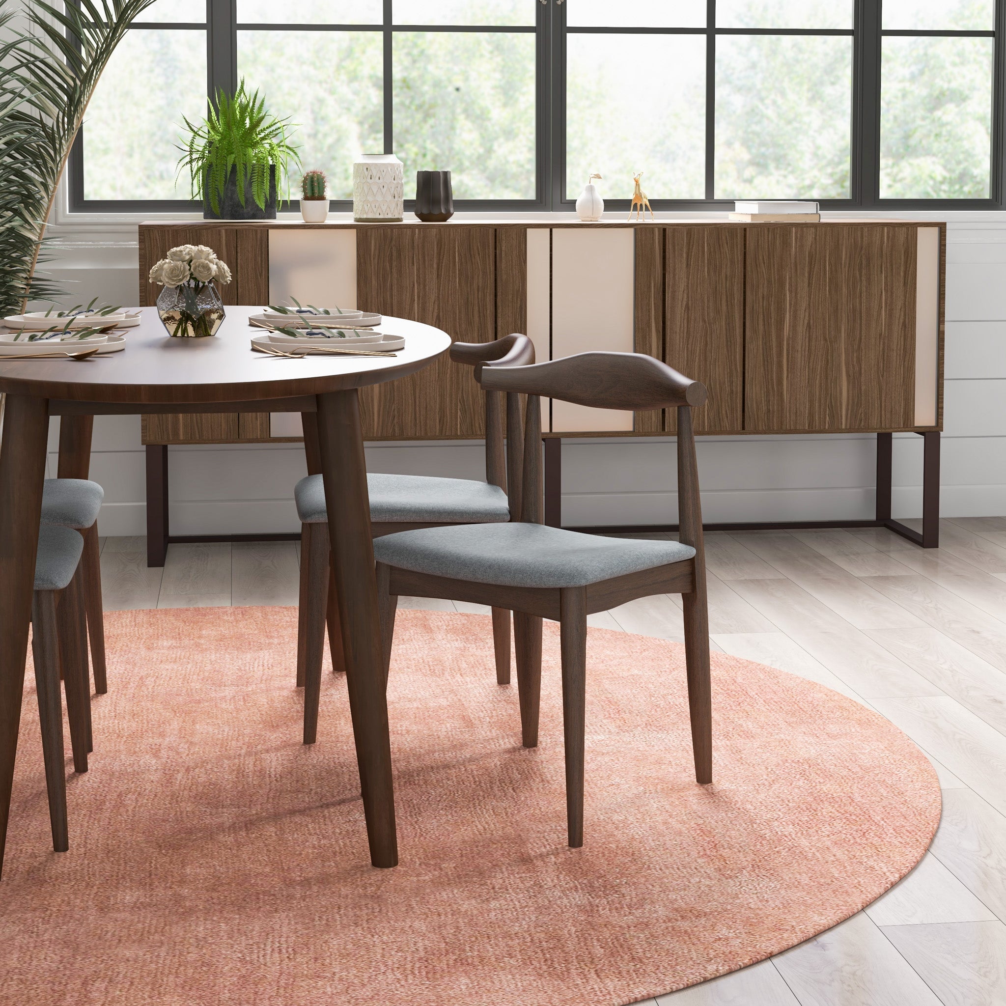 Juliet Dining Chair Fabric Set of 2 - MidinMod