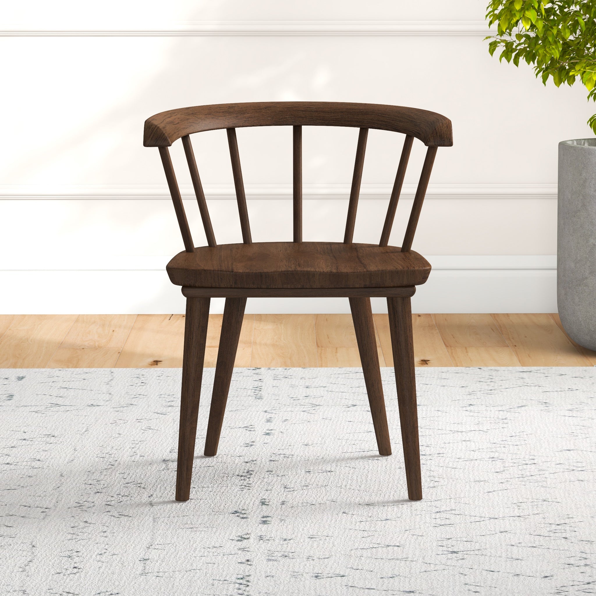 Mabel Mid-Century Modern Solid Wood Dining Chair - MidinMod