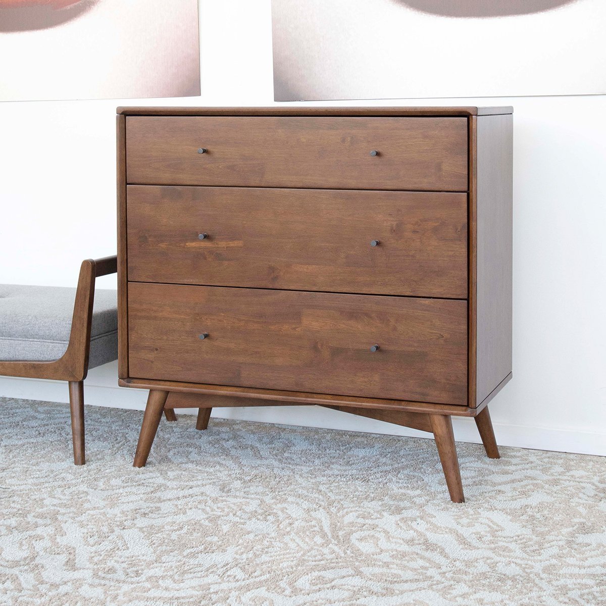 Noak Mid Century Modern Dresser 3 Drawer - MidinMod