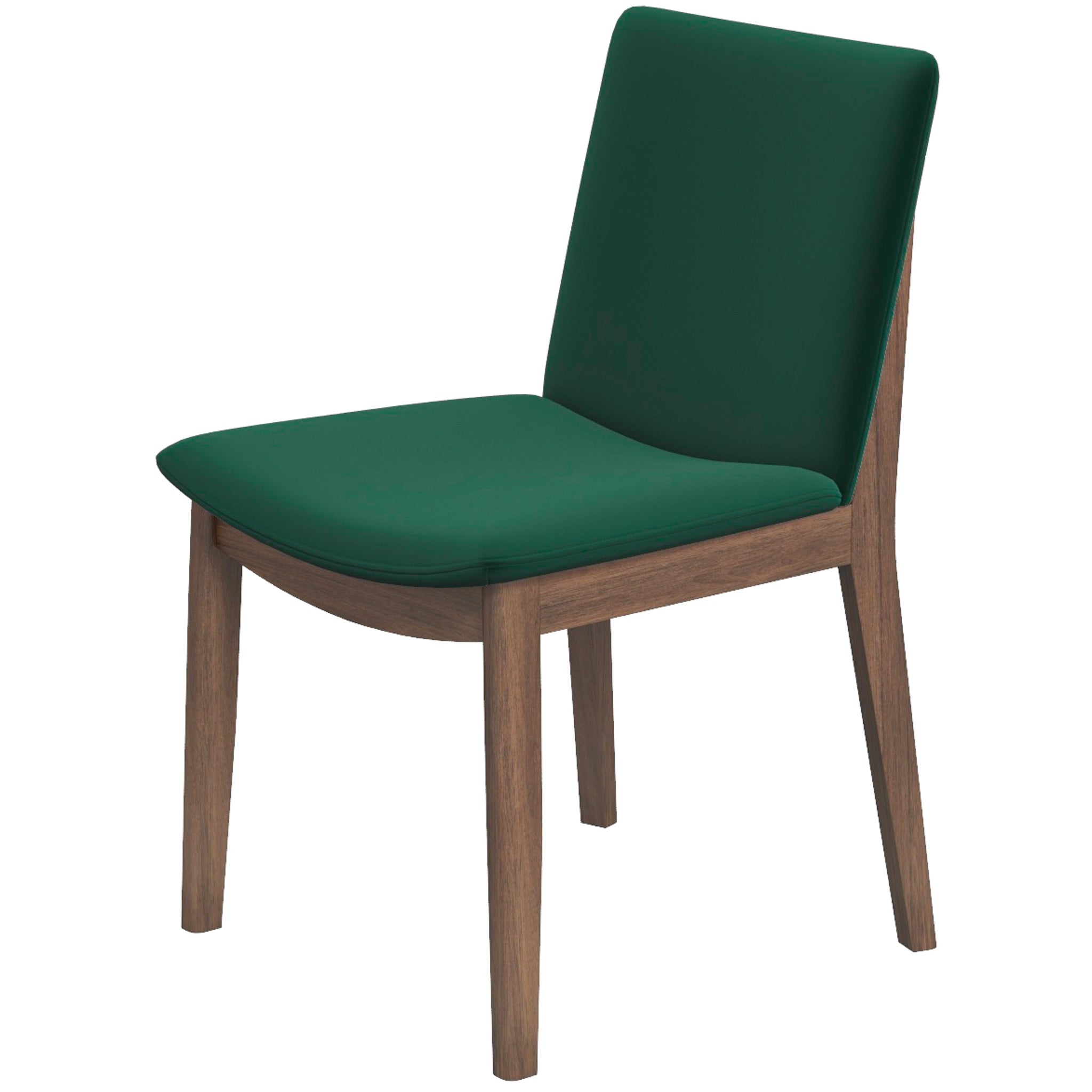 Virginia Mid-Century Modern Scandinavian Dining Chair with Velvet Upholstery - MidinMod