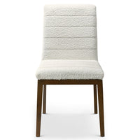 Isley White Boucle Dining Chair
