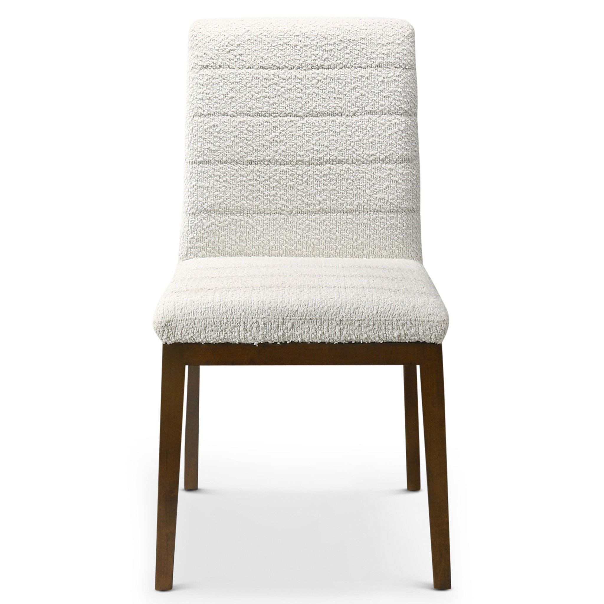 Isley White Boucle Dining Chair Set of 2 - MidinMod