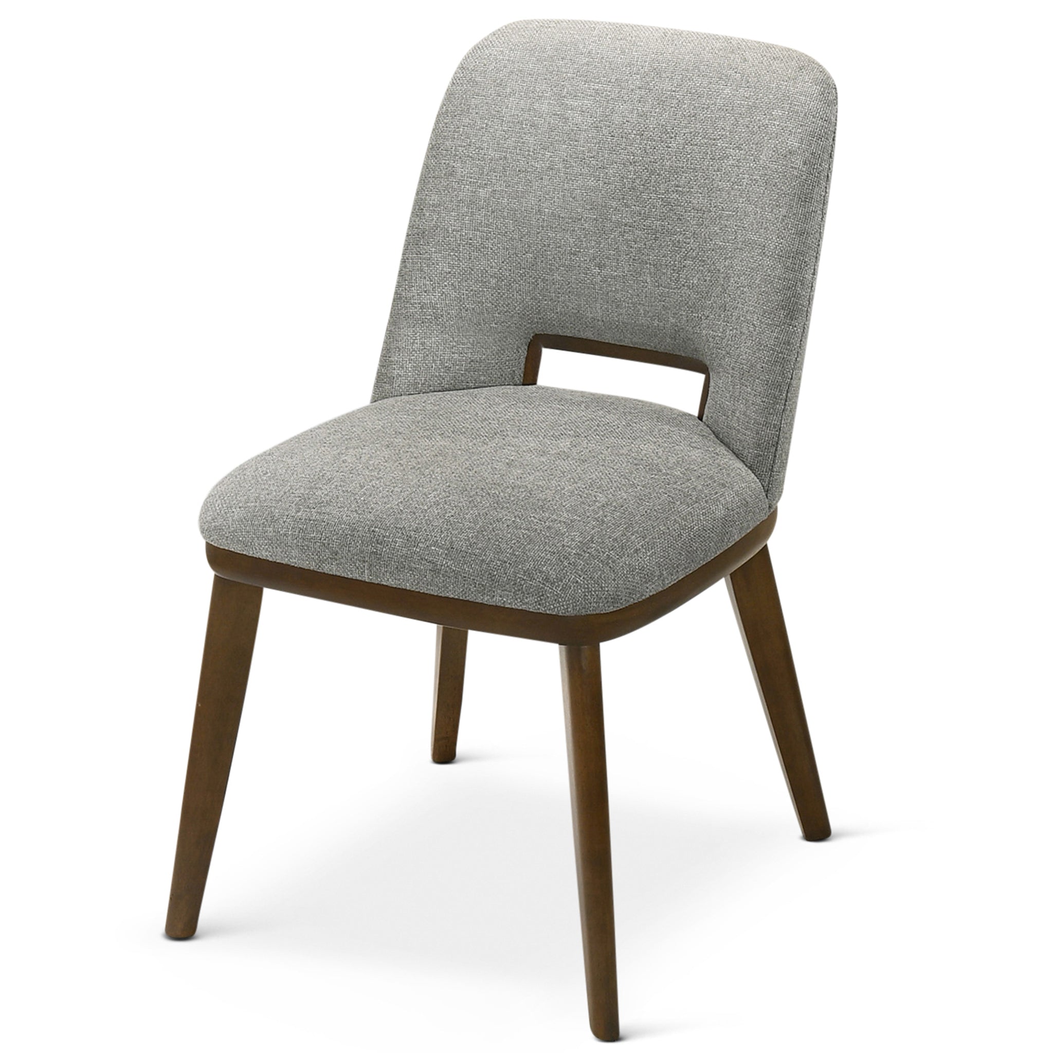 Bonney Light Grey Fabric Dining Chair Set of 2 - MidinMod