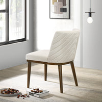 Dalby White Fabric Dining Chair