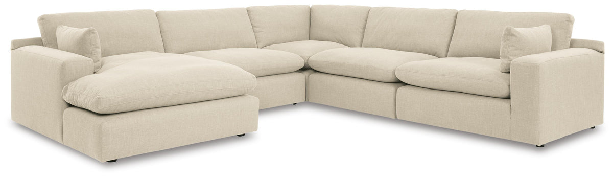 Elyza 5-Piece Sectional with Chaise - Left-Arm Chaise