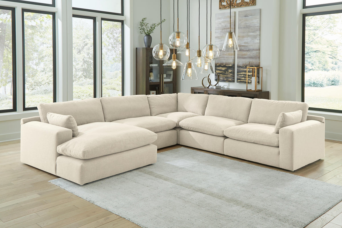 Elyza 5-Piece Sectional with Chaise - Left-Arm Chaise