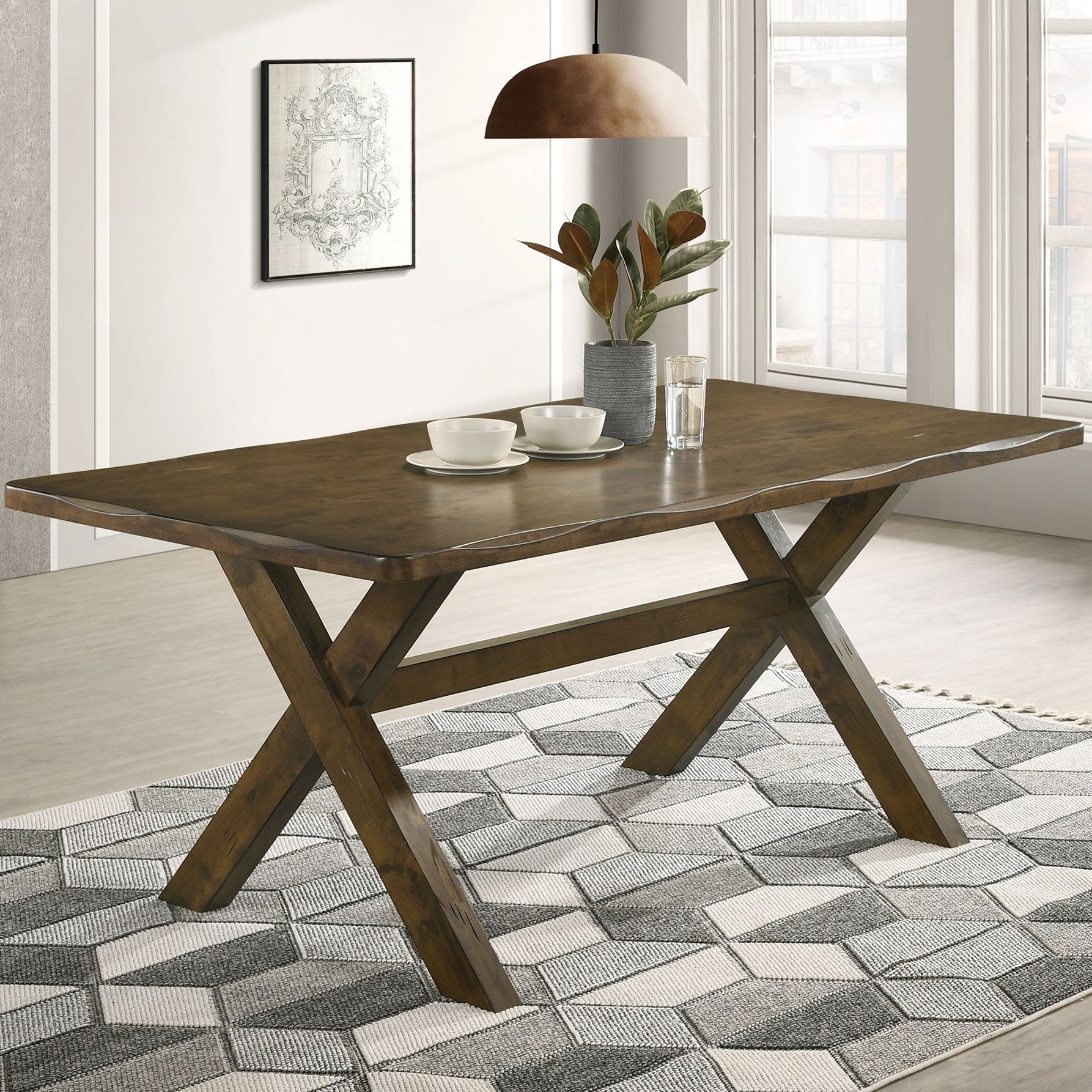 Alston Rectangular 71-inch Dining Table Knotty Nutmeg