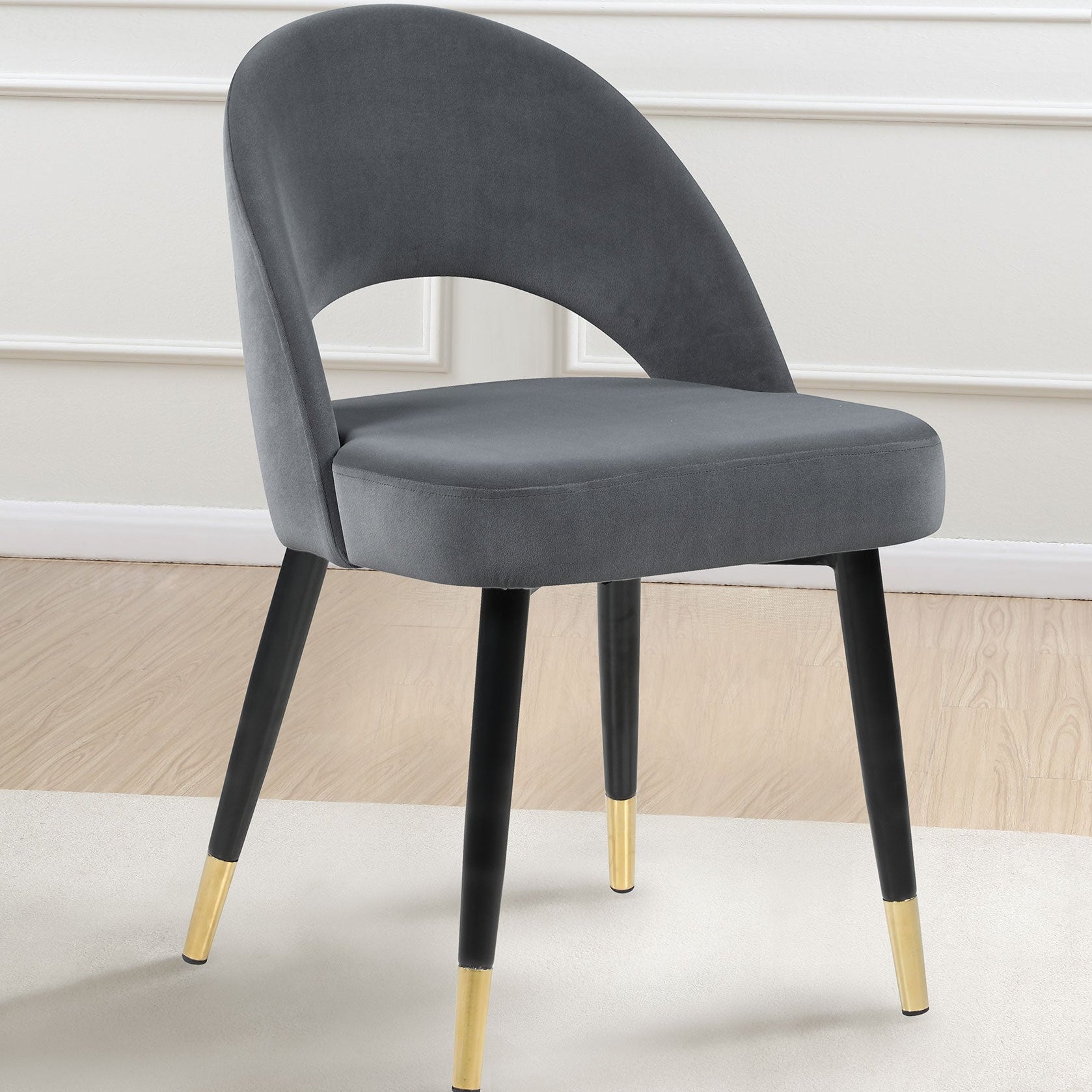 Lindsey Upholstered Dining Side Chair Grey (Set of 2)