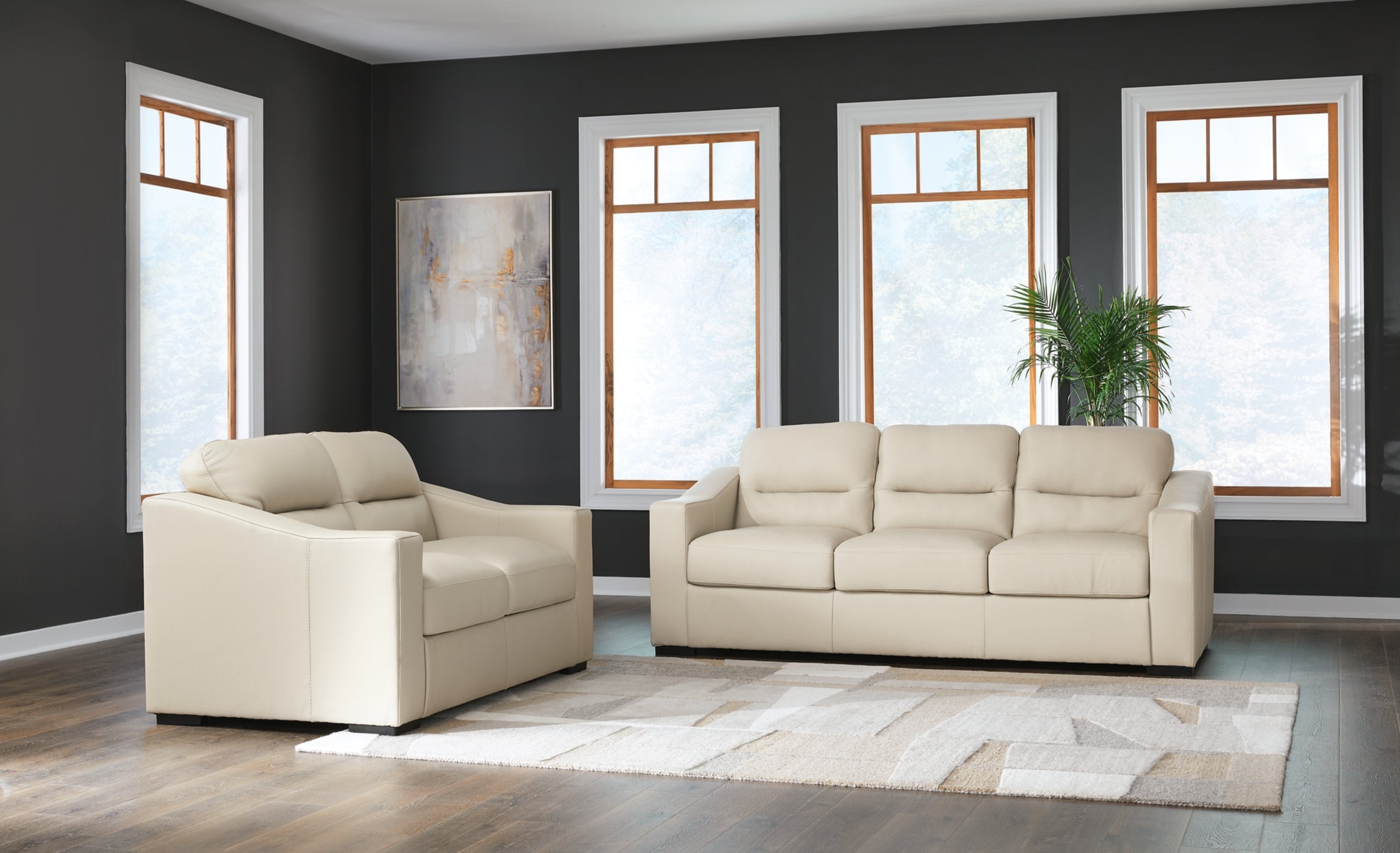 Treasure Trove Sofa and Loveseat - Natural