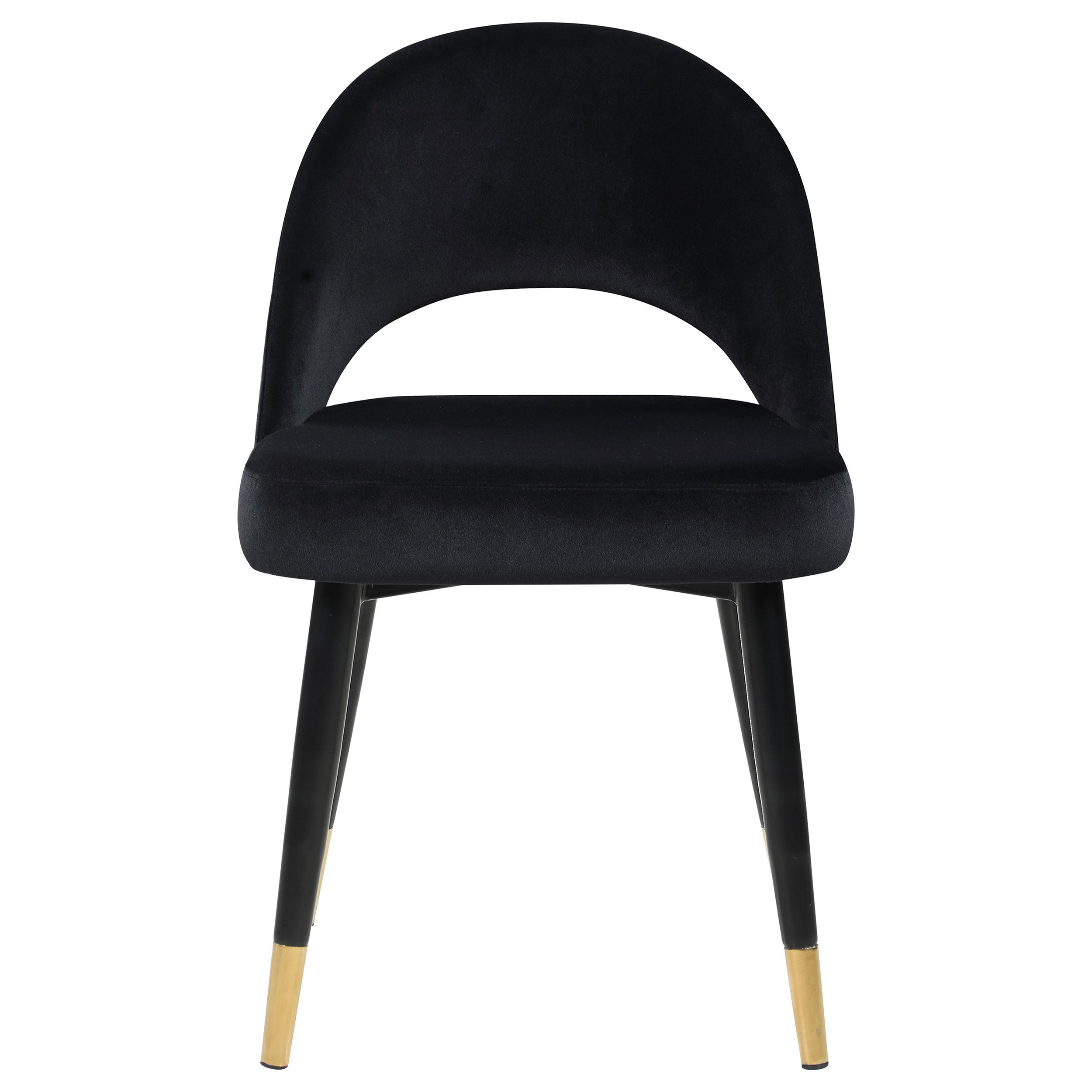 Lindsey Black Upholstered Dining Side Chair (Set of 2)