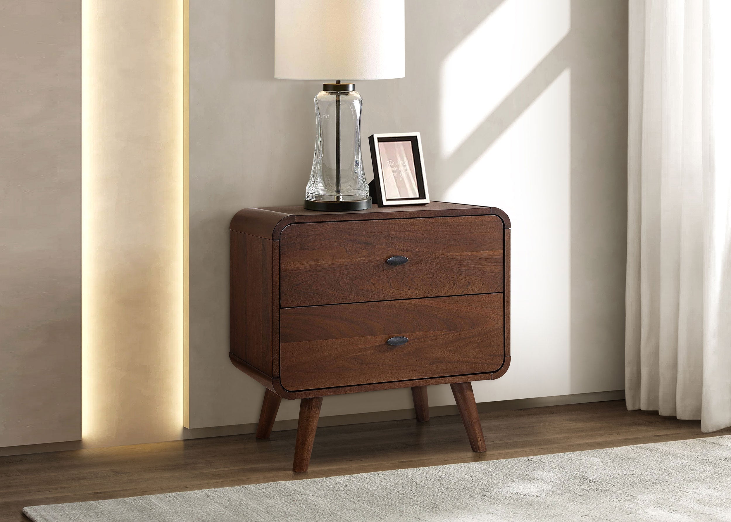 Robyn 2-drawer Nightstand Bedside Table