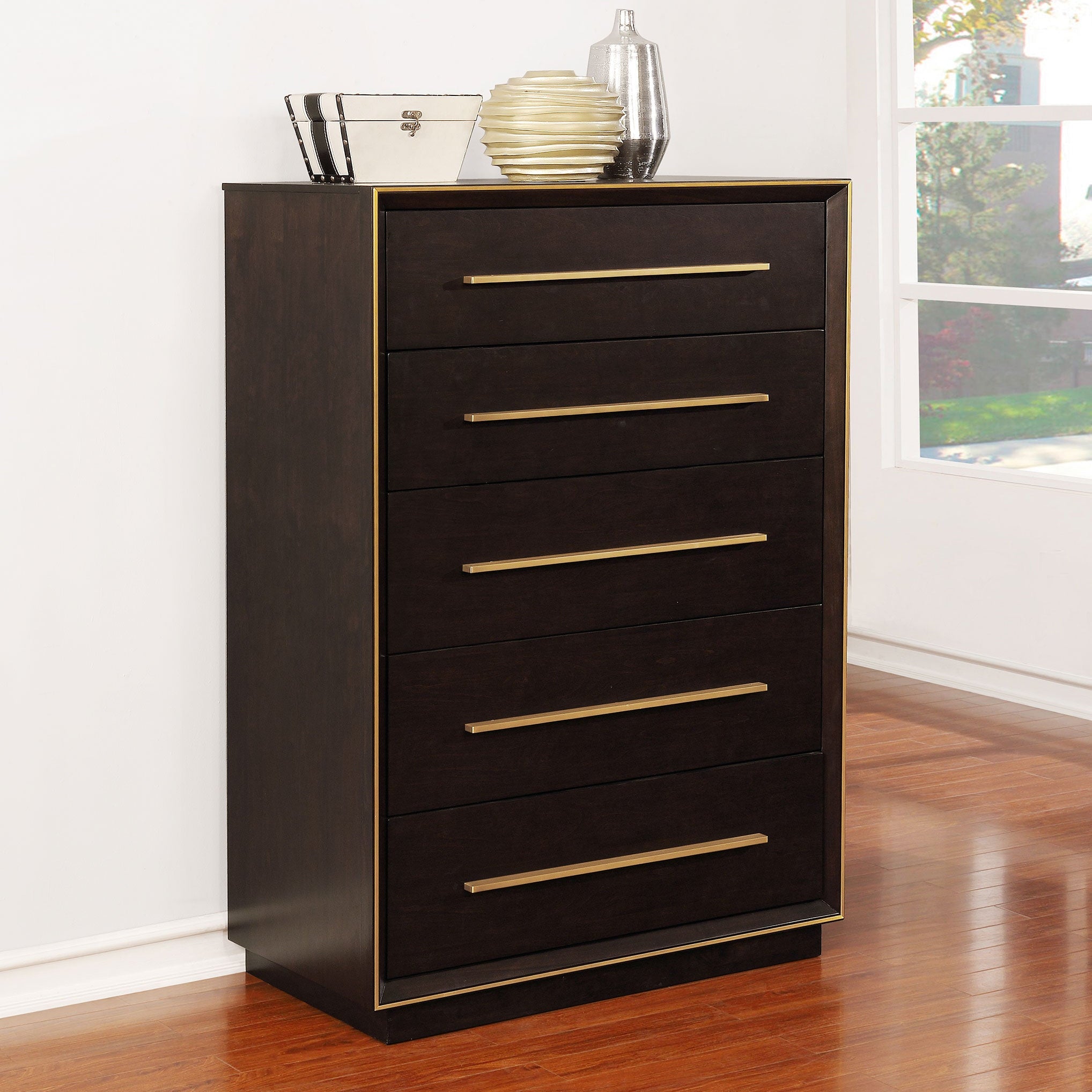 Durango 5-drawer Bedroom Chest Smoked Peppercorn