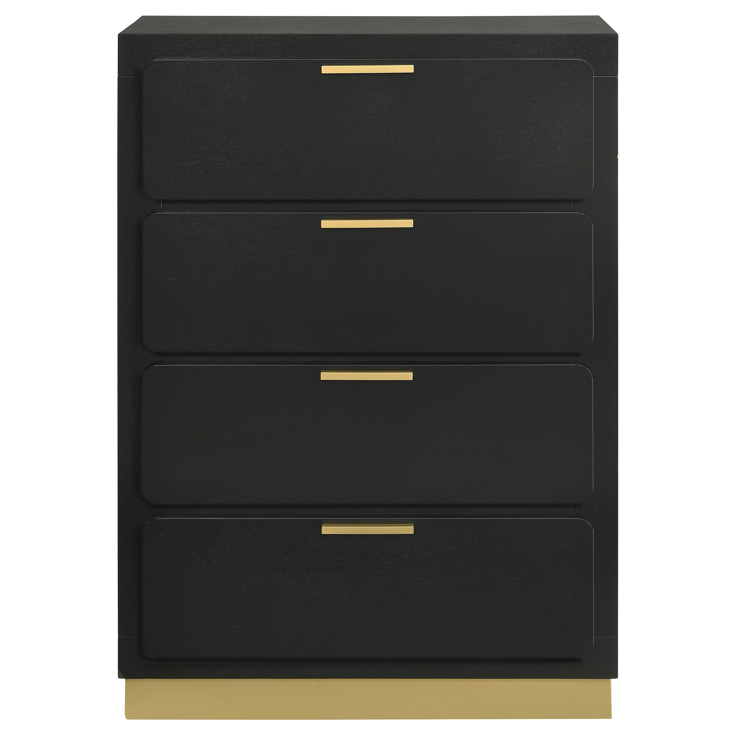 Caraway 4-drawer Bedroom Chest Black