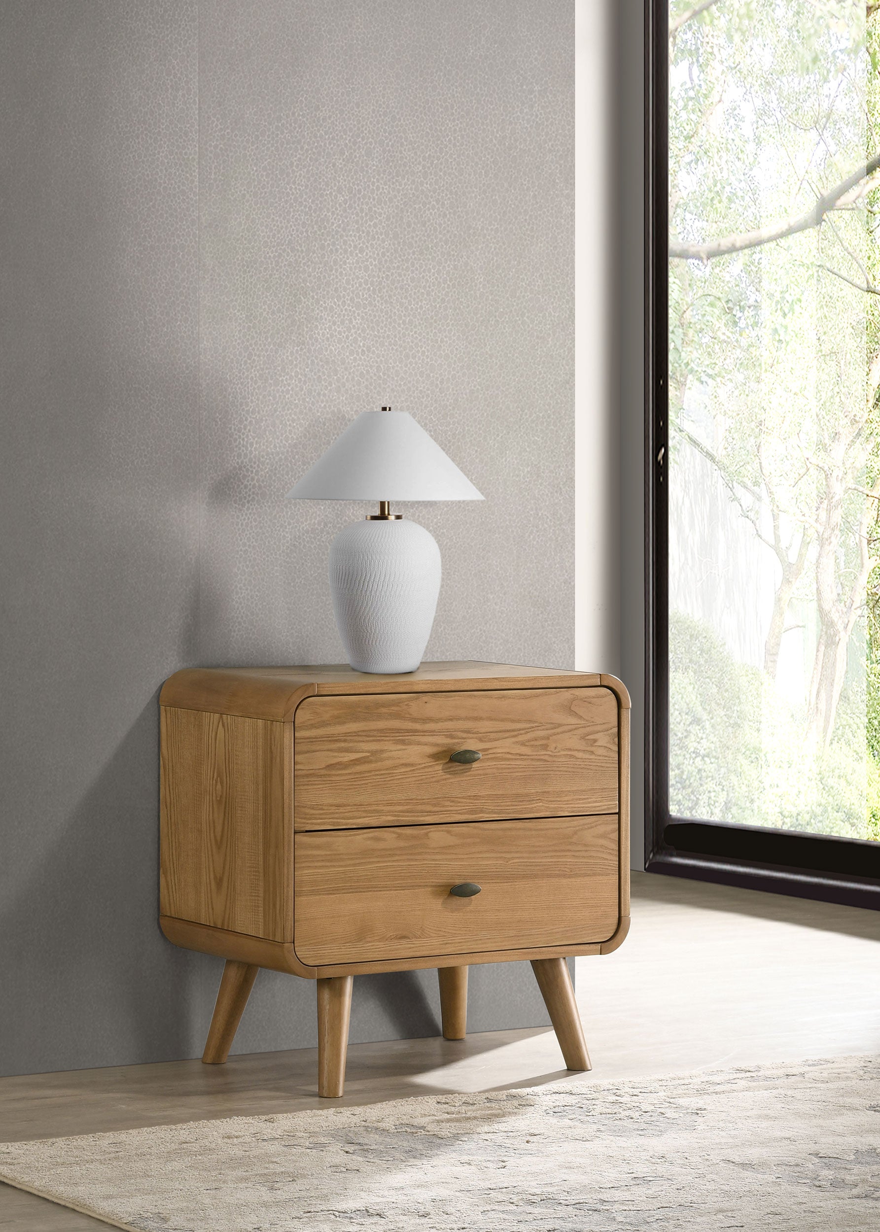 Robyn 2-drawer Nightstand Bedside Table