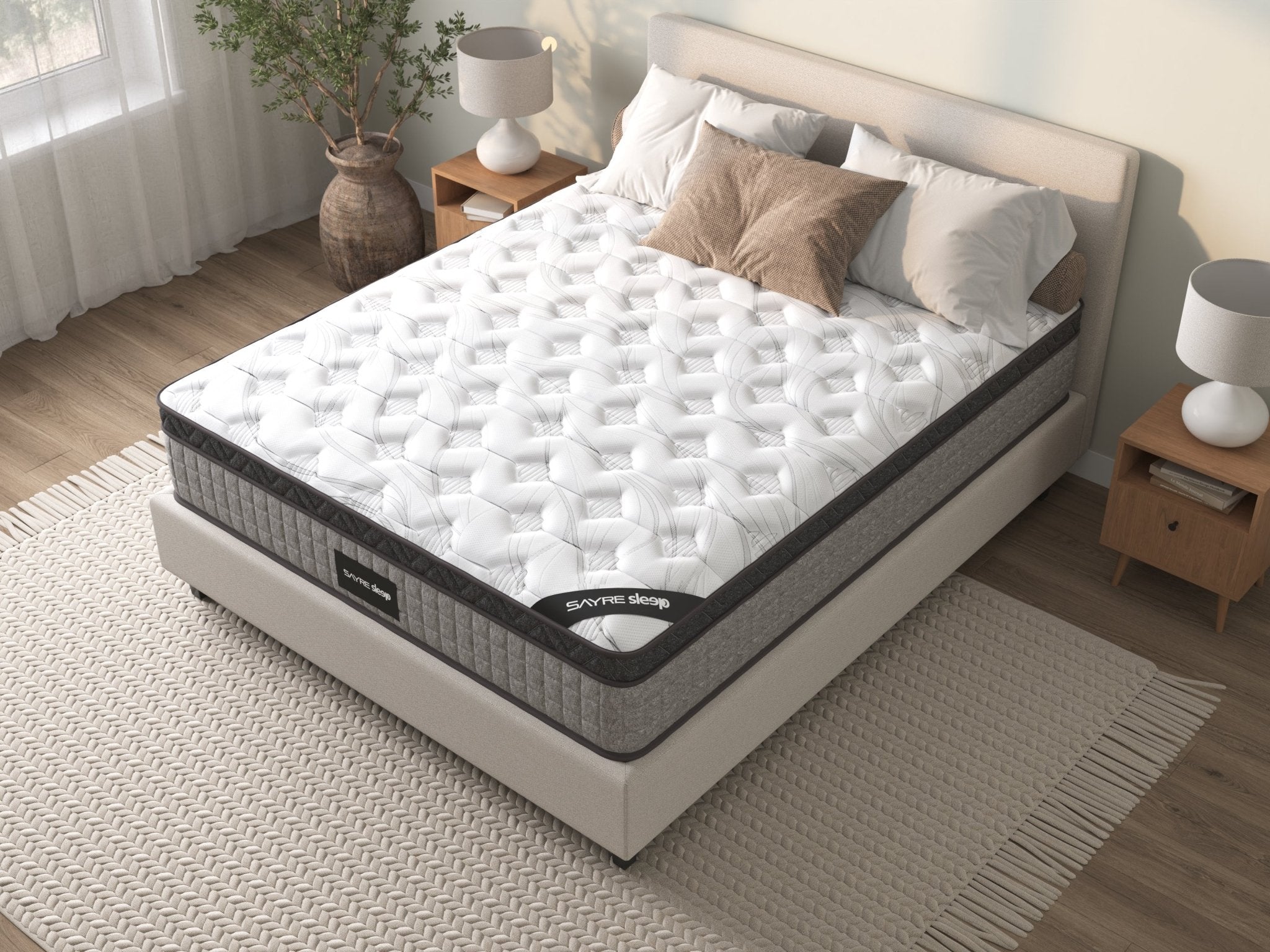 10" Full Hybrid Mattress Gel Memory Foam - MidinMod Houston Tx Mid Century Furniture Store - Mattress 3